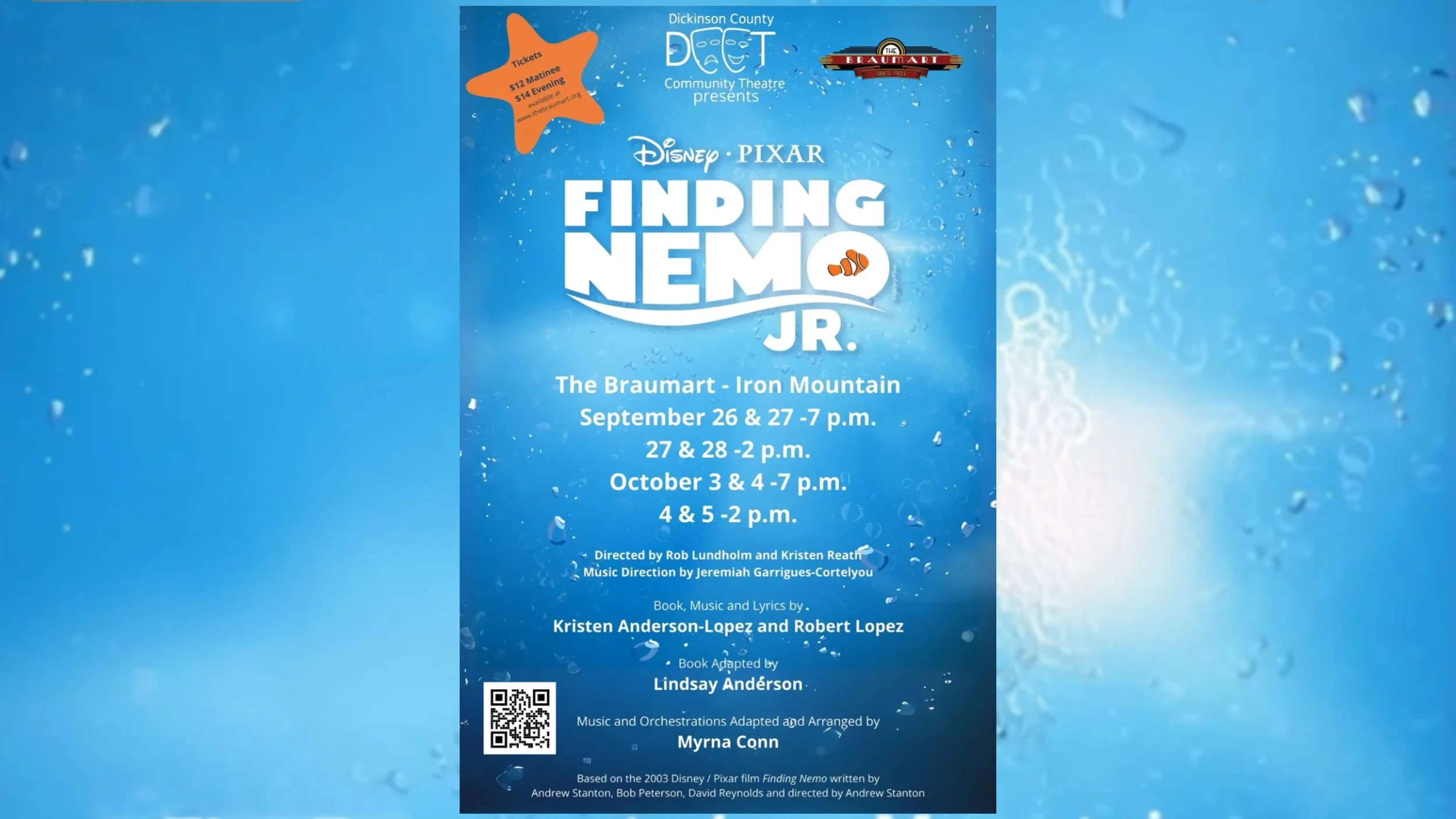 DCCT's Finding Nemo Jr. (September 26 evening performance)