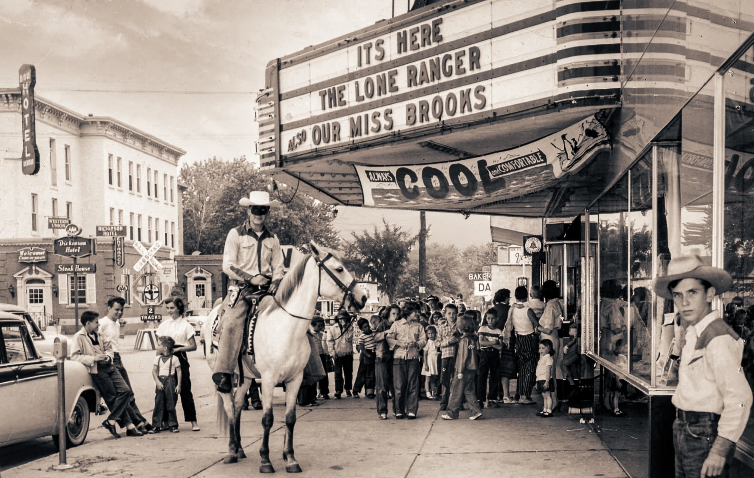 historic photo at the Braumart in Iron Mountain Michigan