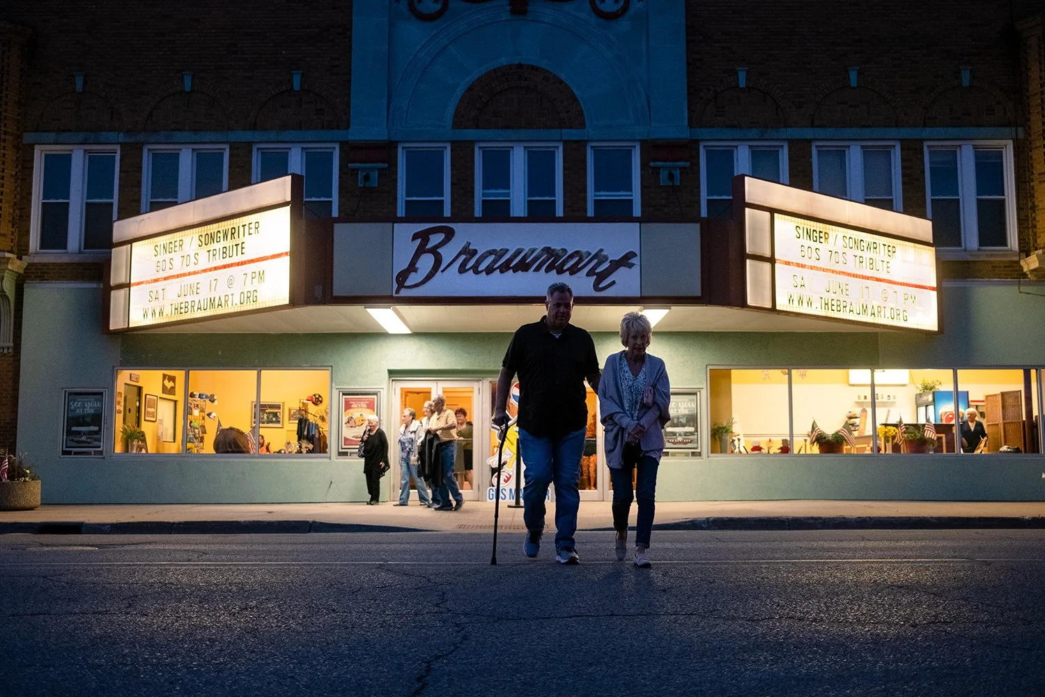The Braumart Theater located in Iron Mountain, Michigan in the Upper Peninsula.