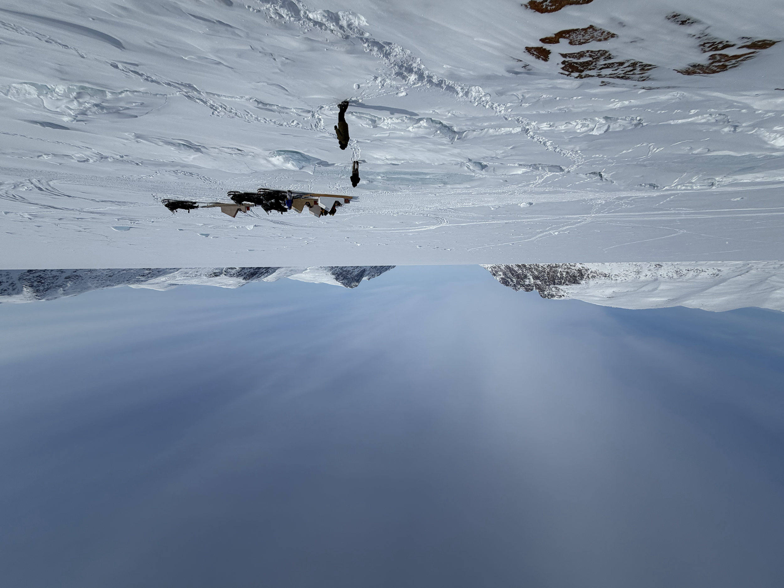 The landscape appears devoid of life, but there are seals, bears, foxes, crows, and much more in this vast wilderness.