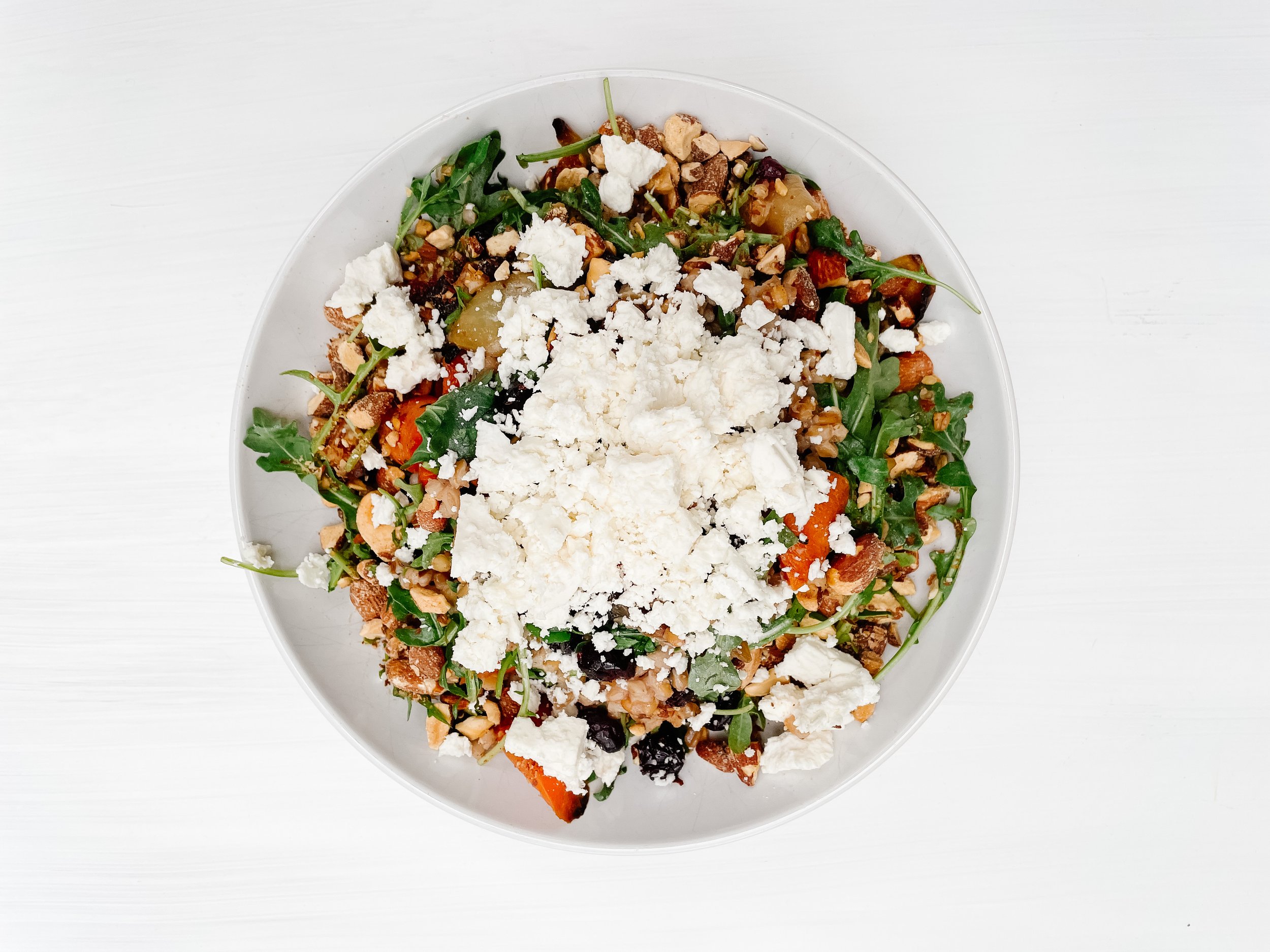 Potato Corn Chowder + Roasted Carrots with Toasted Farro