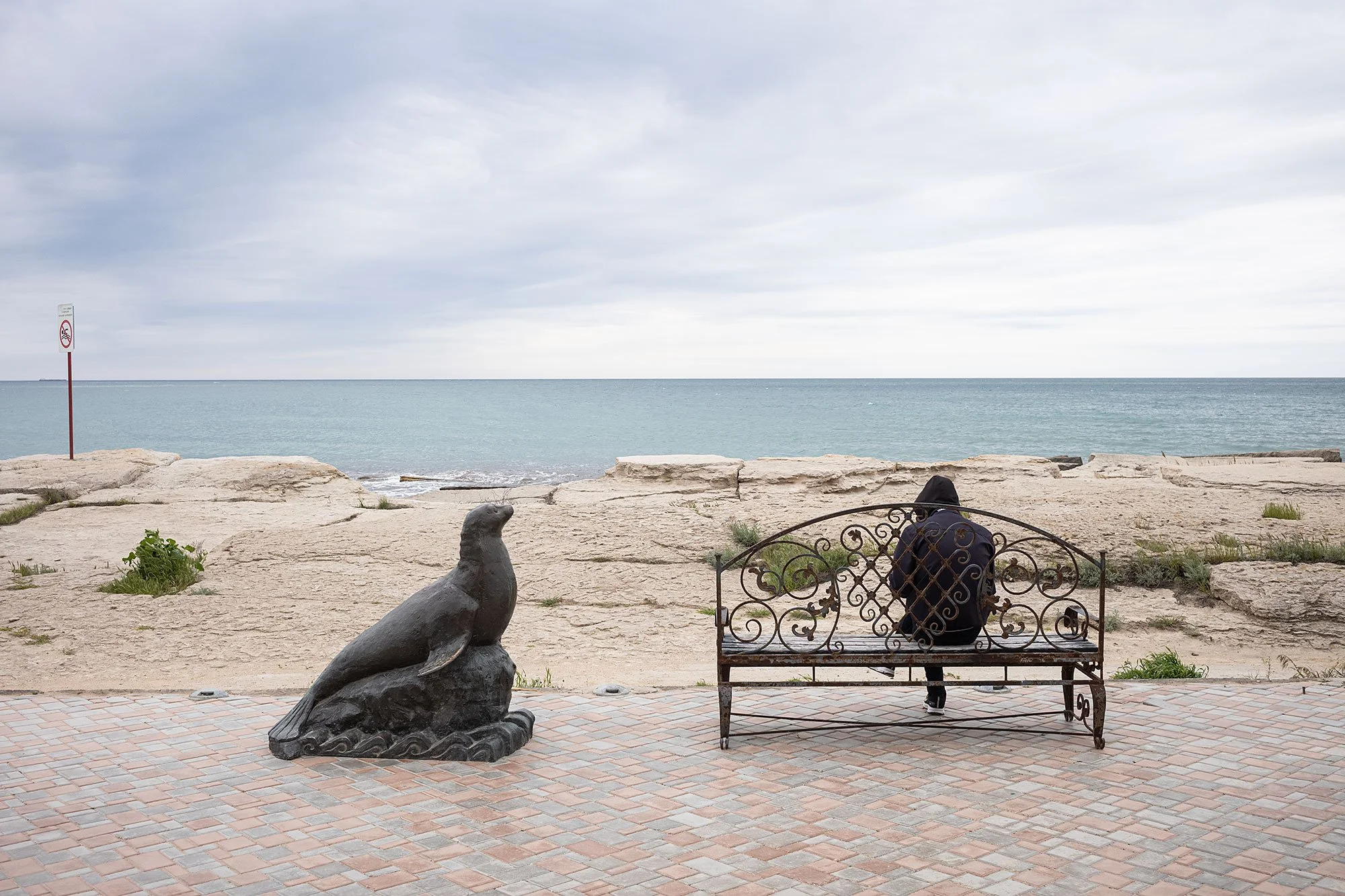 Caspian Sea. Aktau, Kazakhstan.