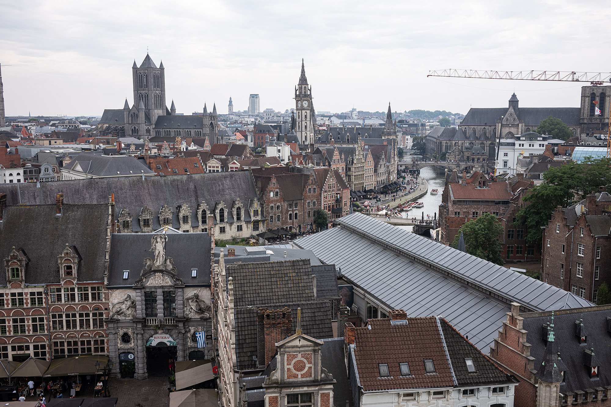 From Gravensteen. Ghent, Belgium.