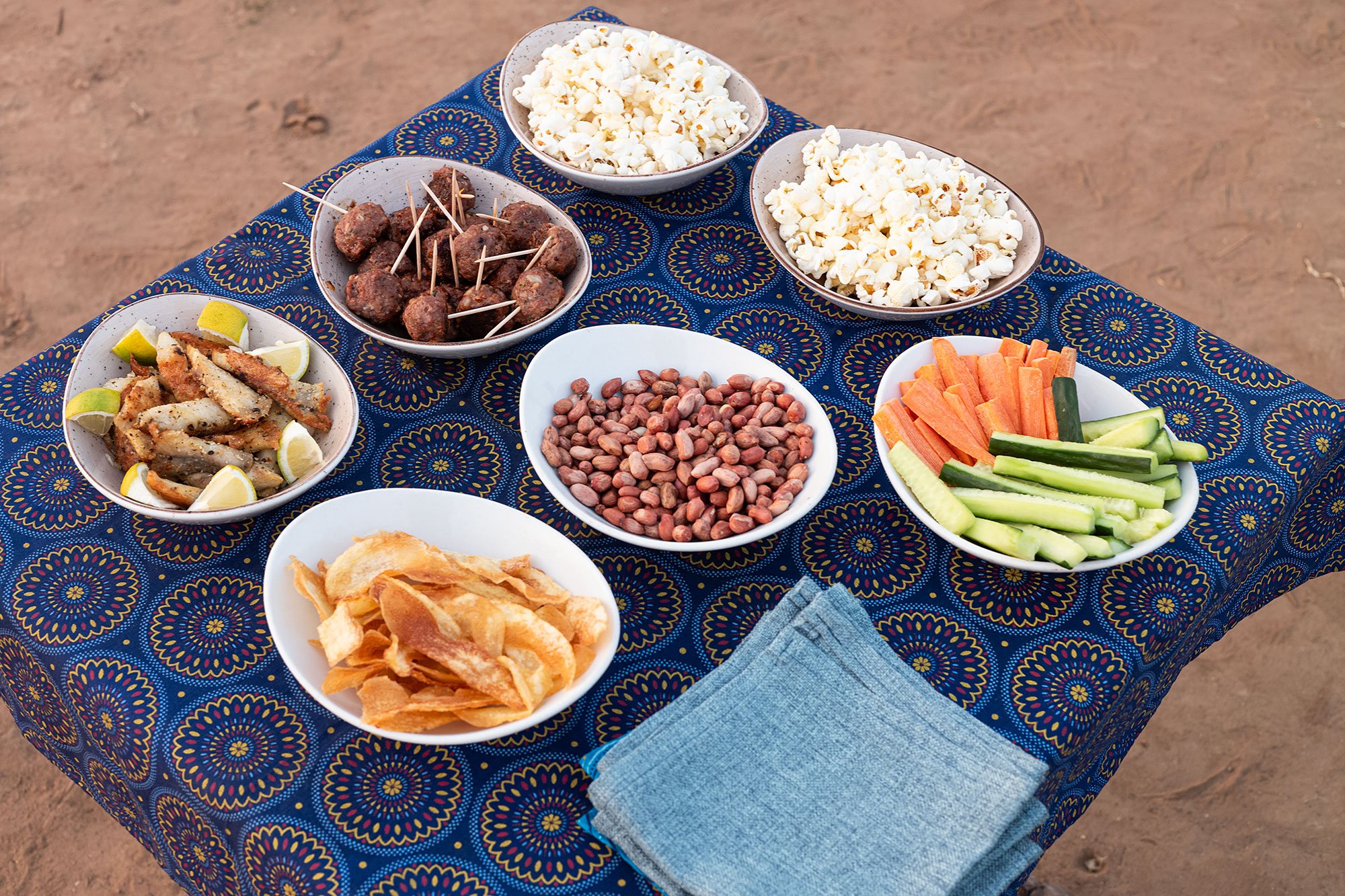 Sundowners in Mana Pools, Zimbabwe.