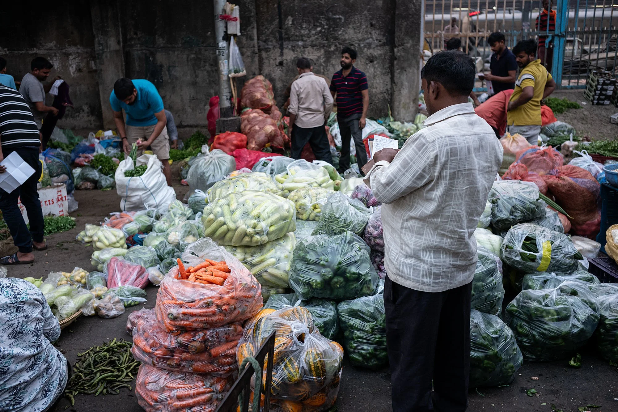 Bandar vegetable market Mumbai, India.