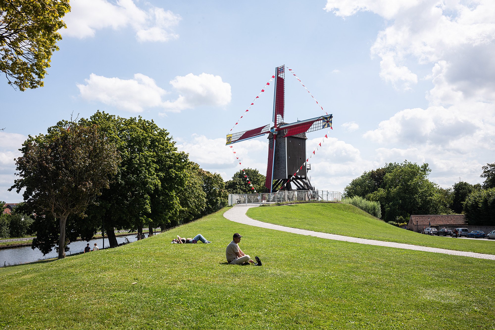 Windmill, Bruges, Belgium.
