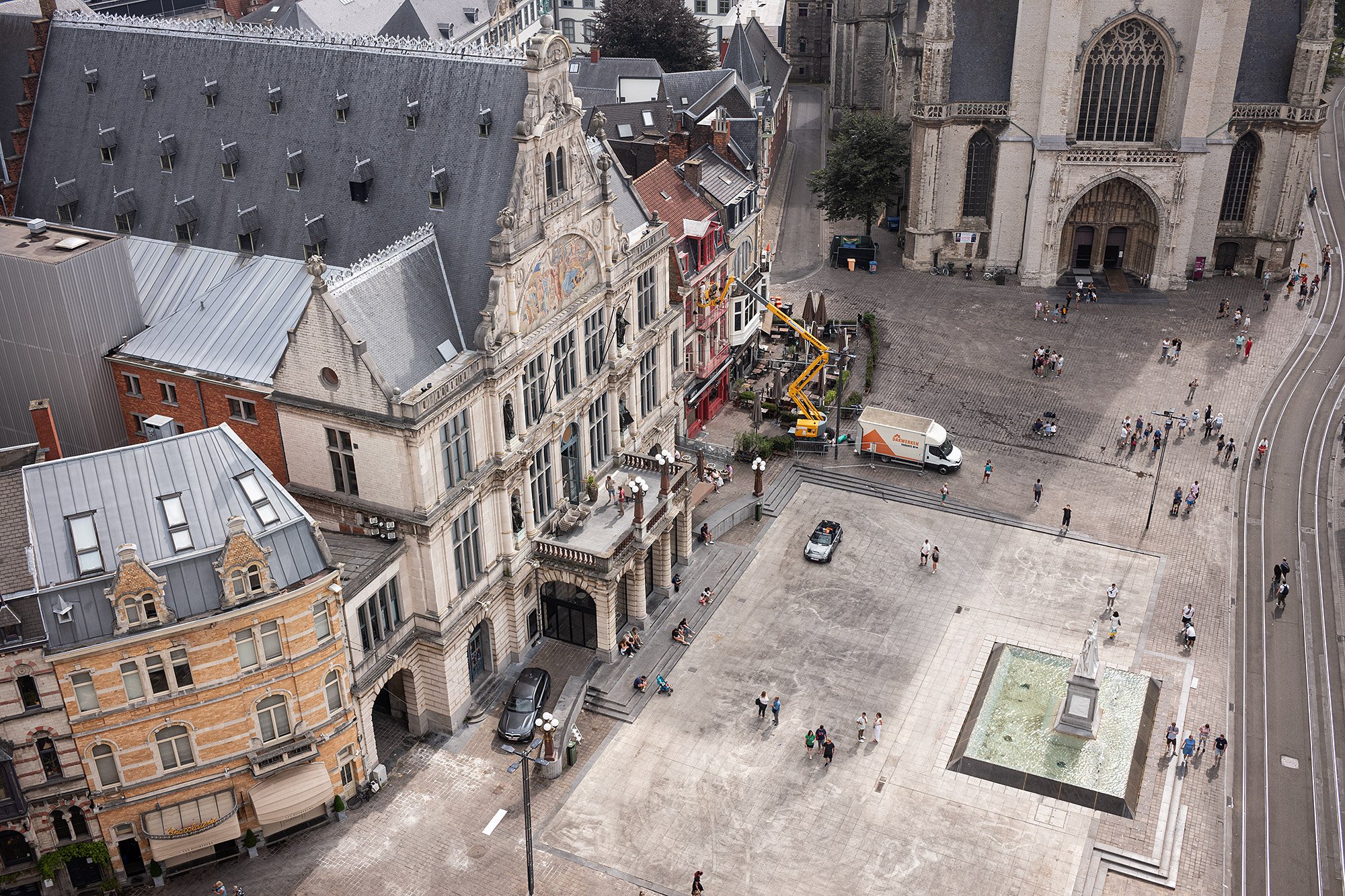 From the Belfort van Gent. Ghent, Belgium.