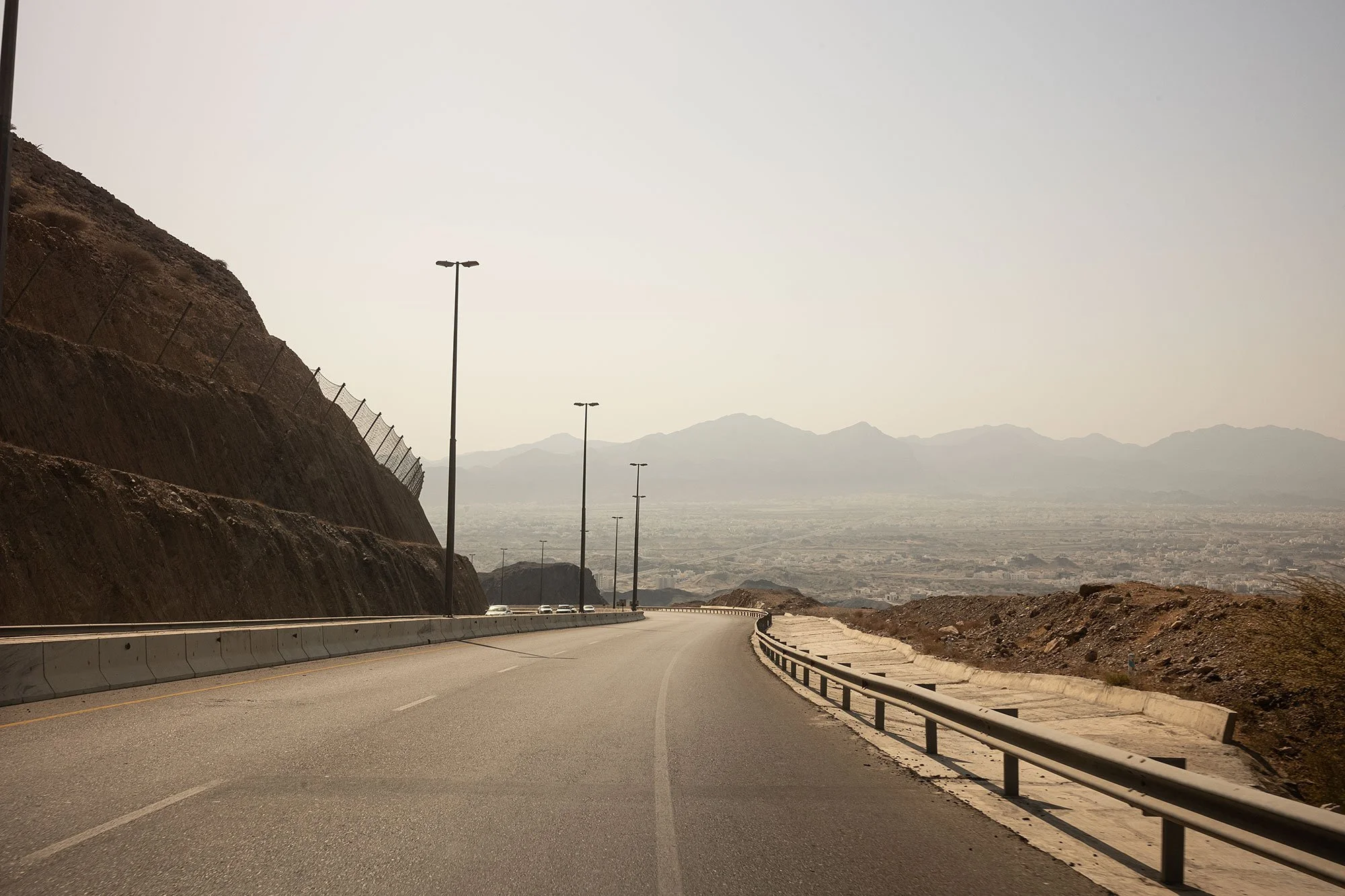 The road out of Muscat, Oman.