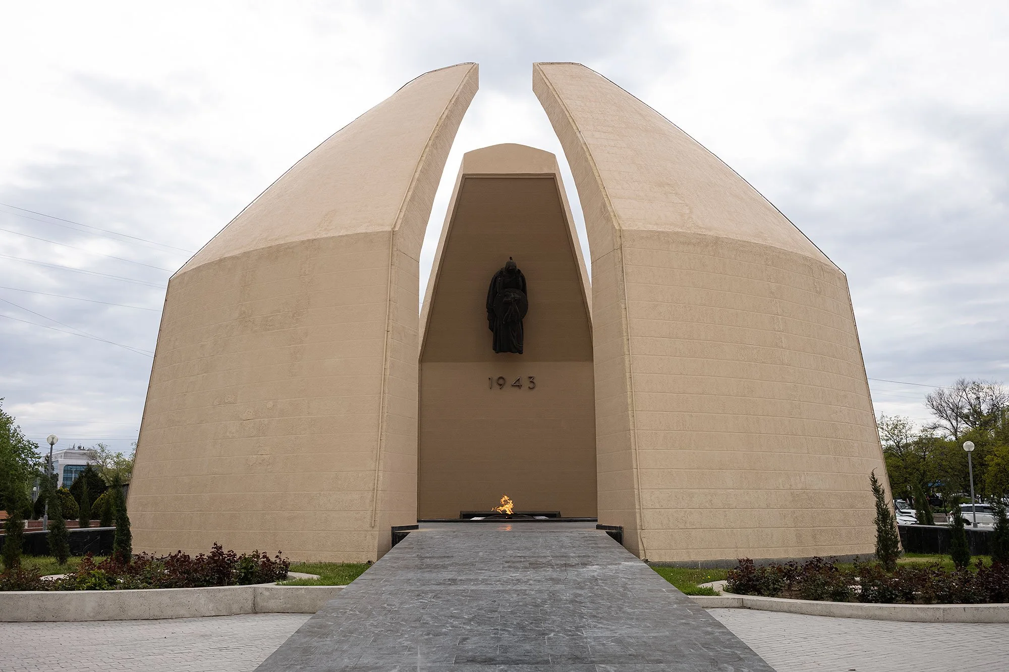 Eternal Flame World War II Memorial. Aktau, Kazakhstan.