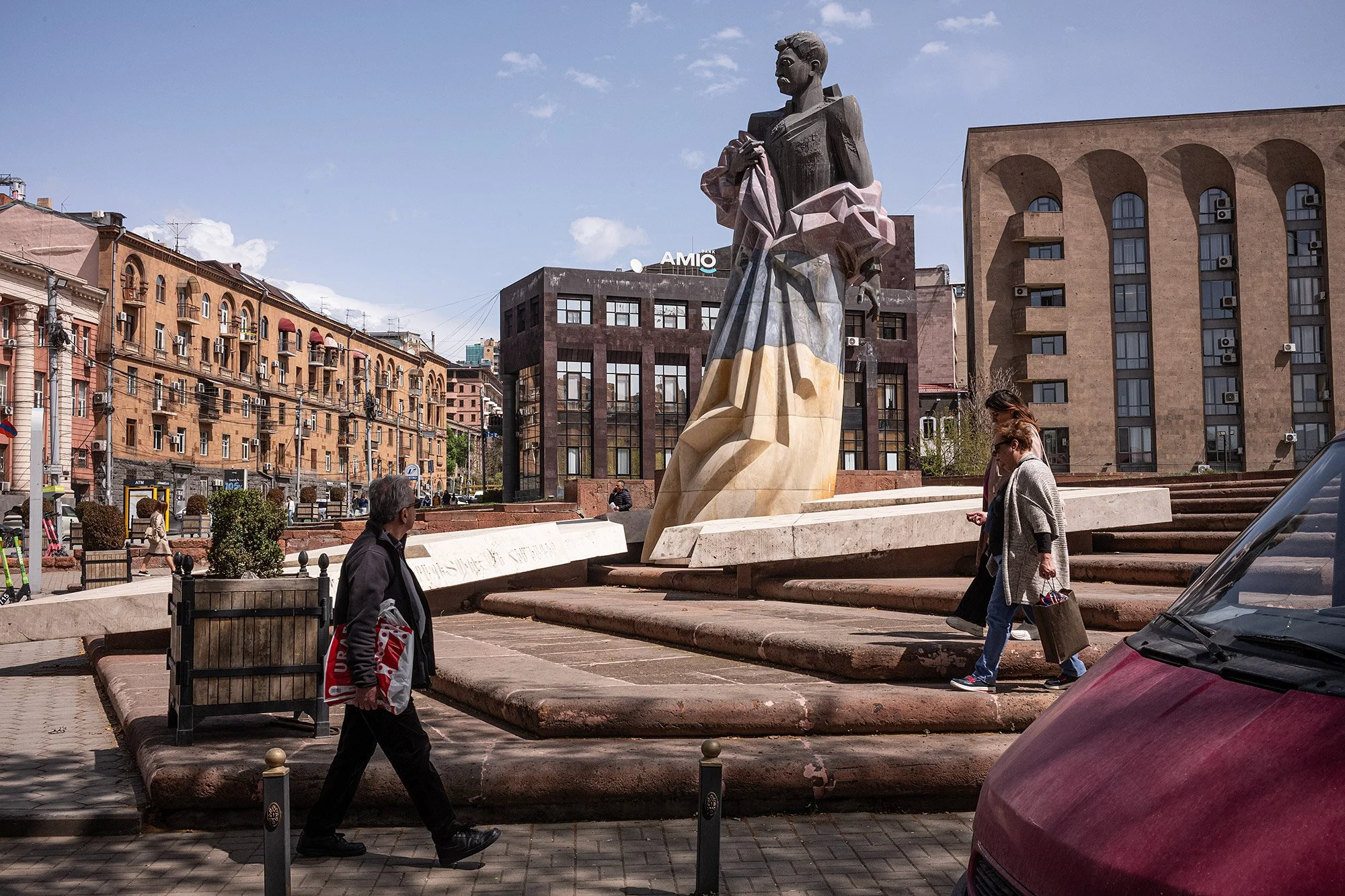 Aram Manukyan bust. Yerevan, Armenia.