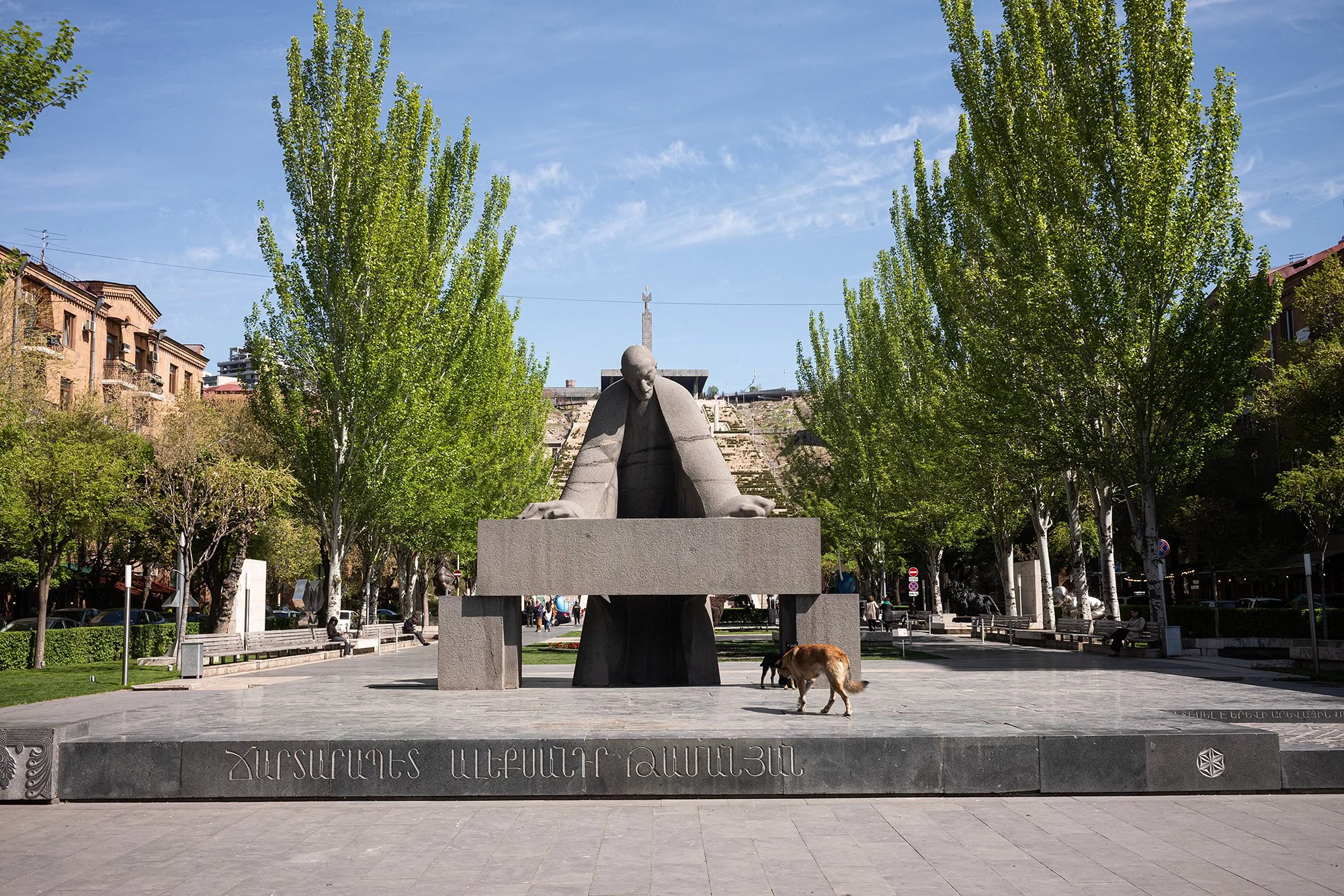 Alexander Tamanian Statue. Yerevan, Armenia.