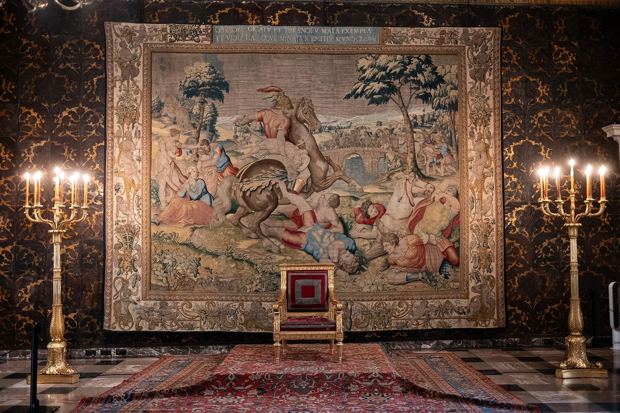 “The moral fall of humanity” created by Jan de Kempeneer around 1550. Wawel Castle. Krakow, Poland.