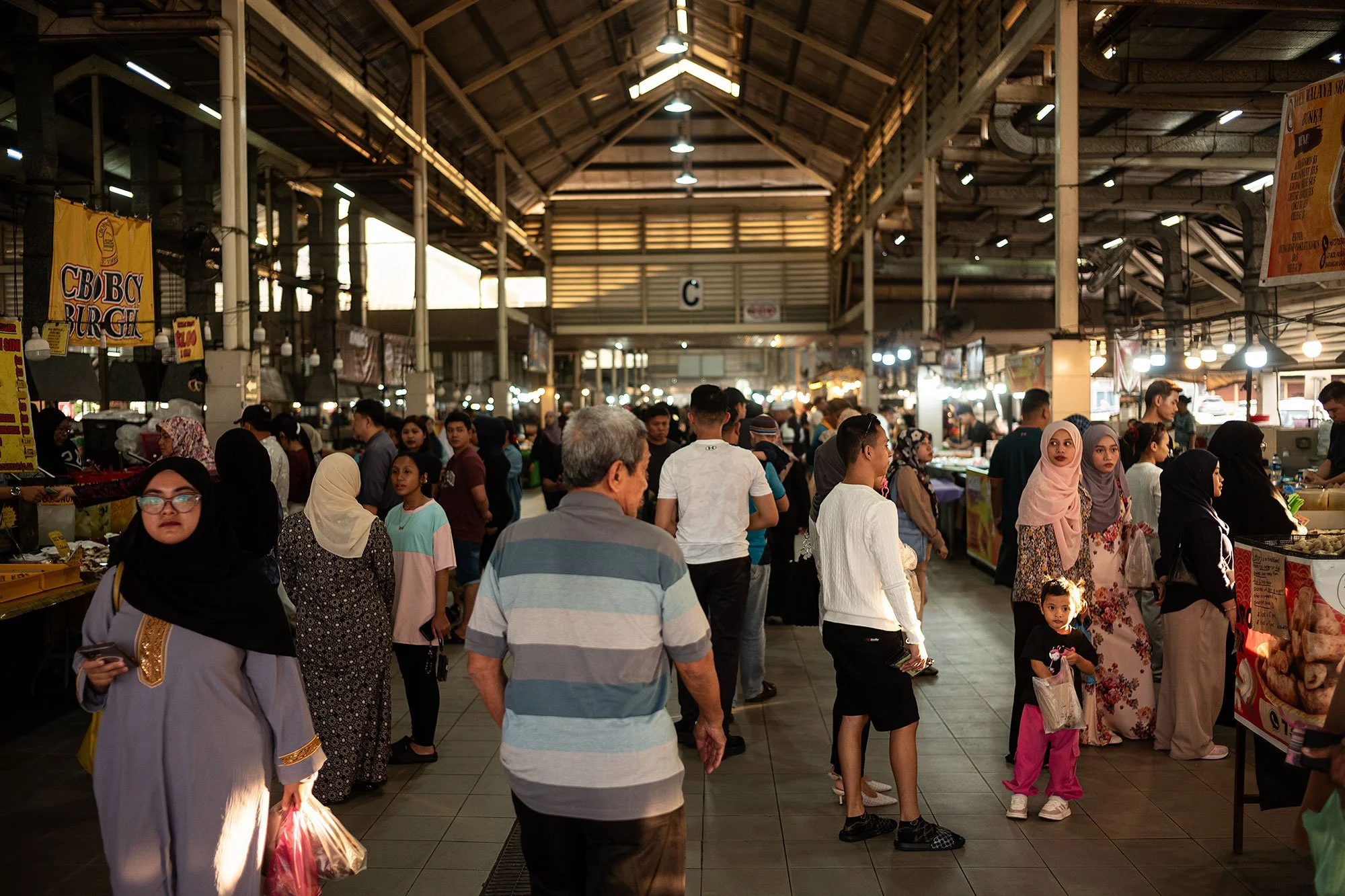 Gadong night market, Brunei
