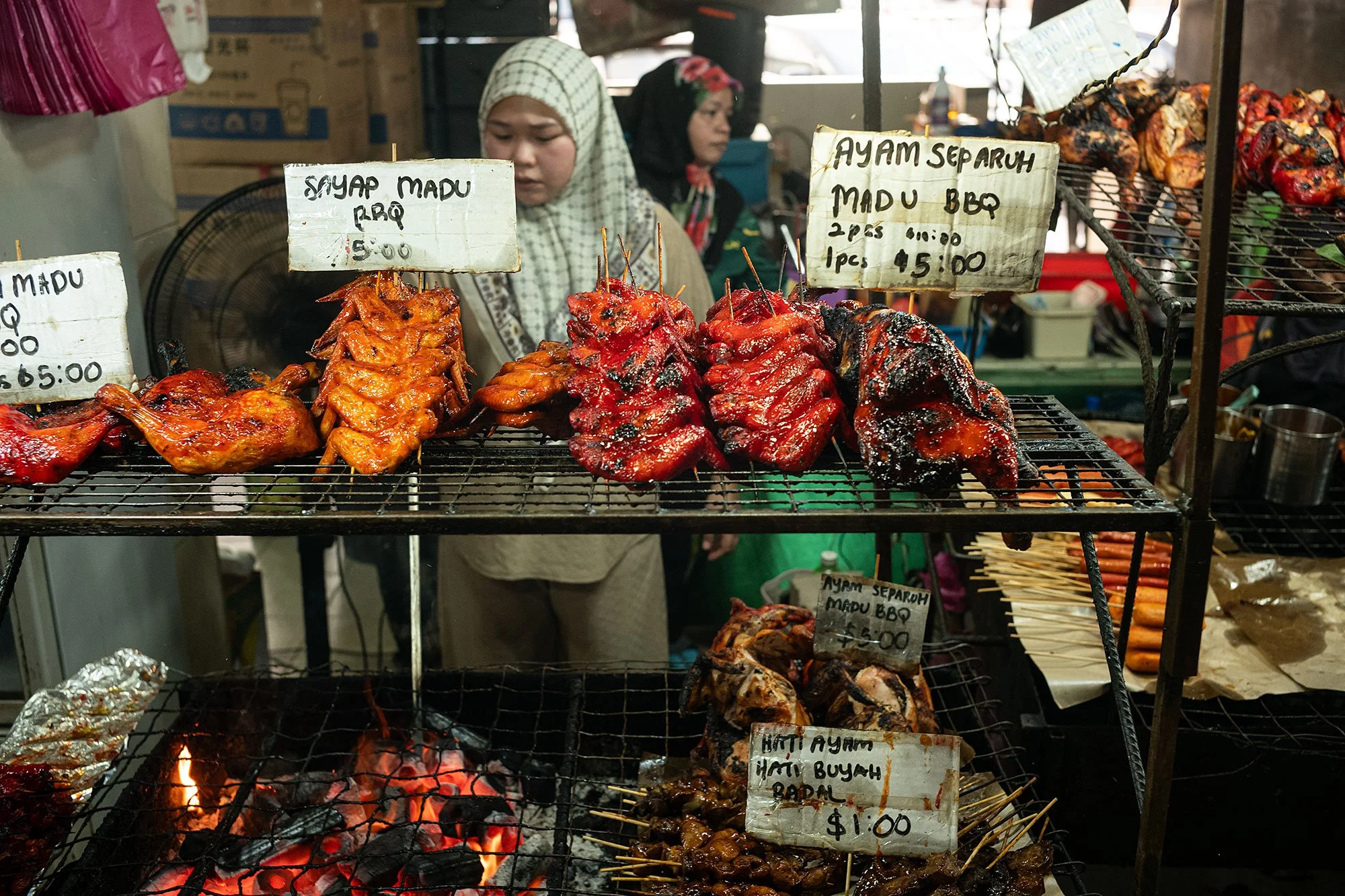 Gadong night market, Brunei
