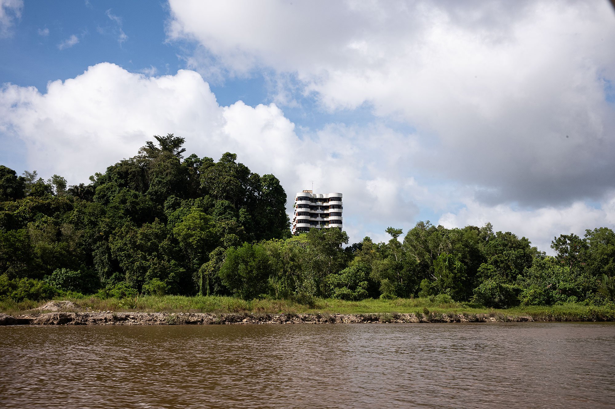 Along the Brunei River.