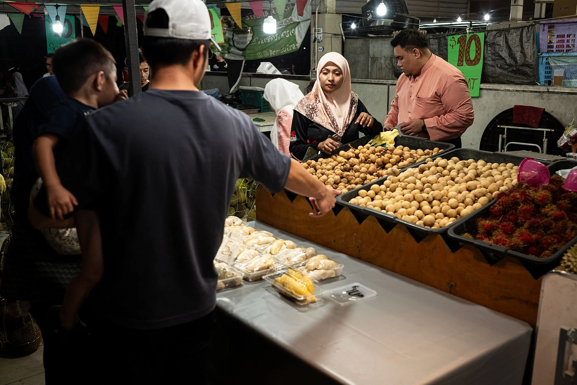 Gadong night market. Bandar Seri Begawan, Brunei.