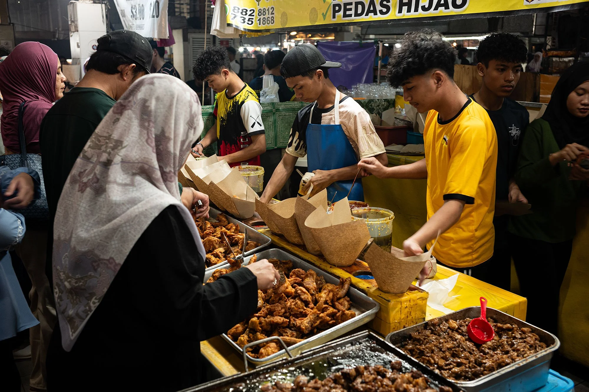 Gadong night market. Bandar Seri Begawan, Brunei.