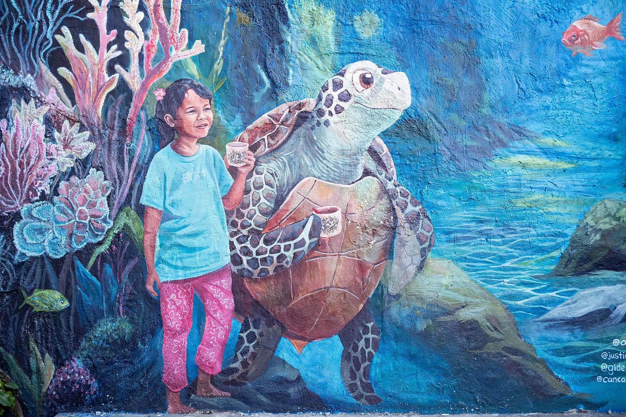 Street art. Georgetown, Penang, Malaysia.