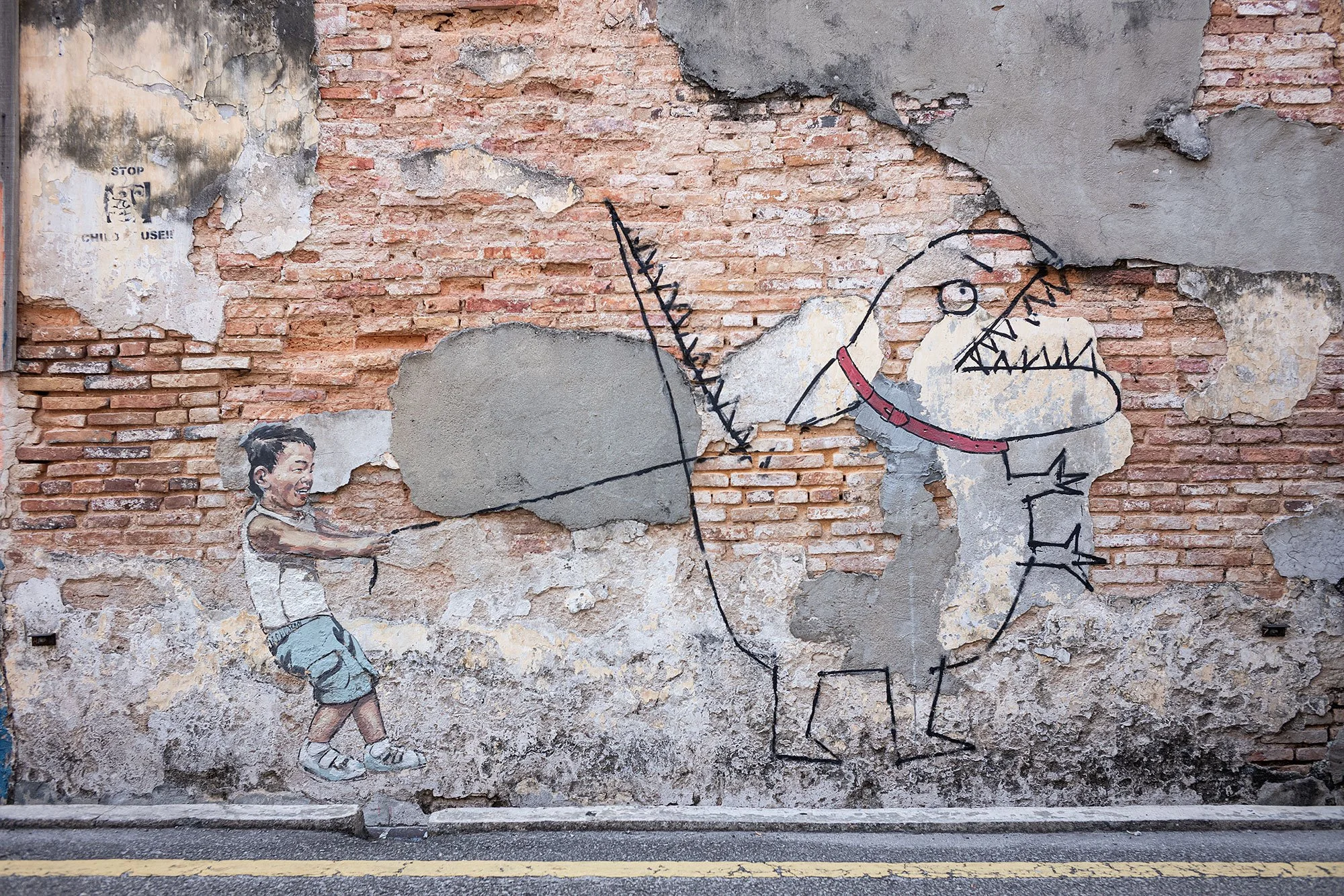 Street art. Georgetown, Penang, Malaysia.
