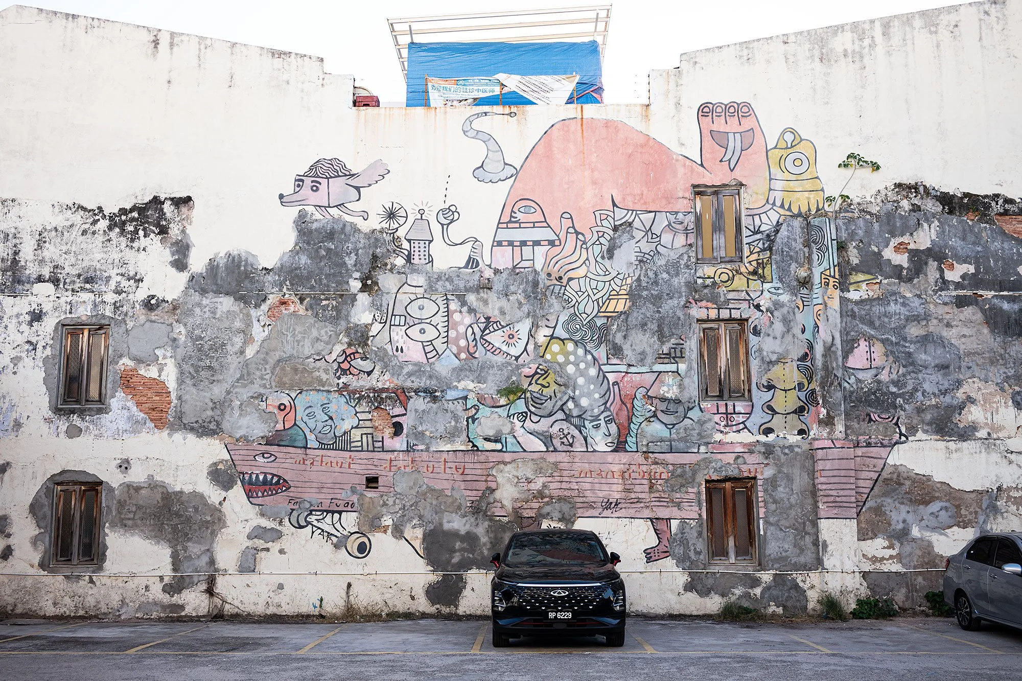 Street art. Georgetown, Penang, Malaysia.