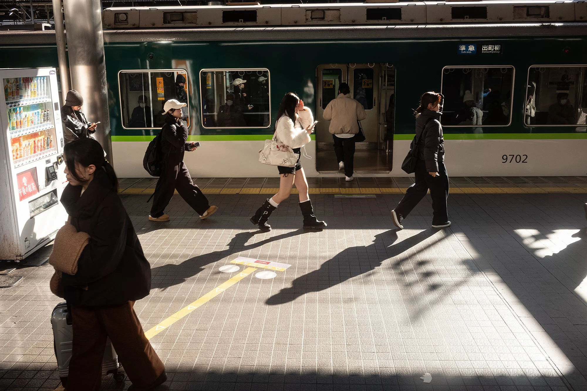 Views from the train from Osaka to Kyoto, Japan