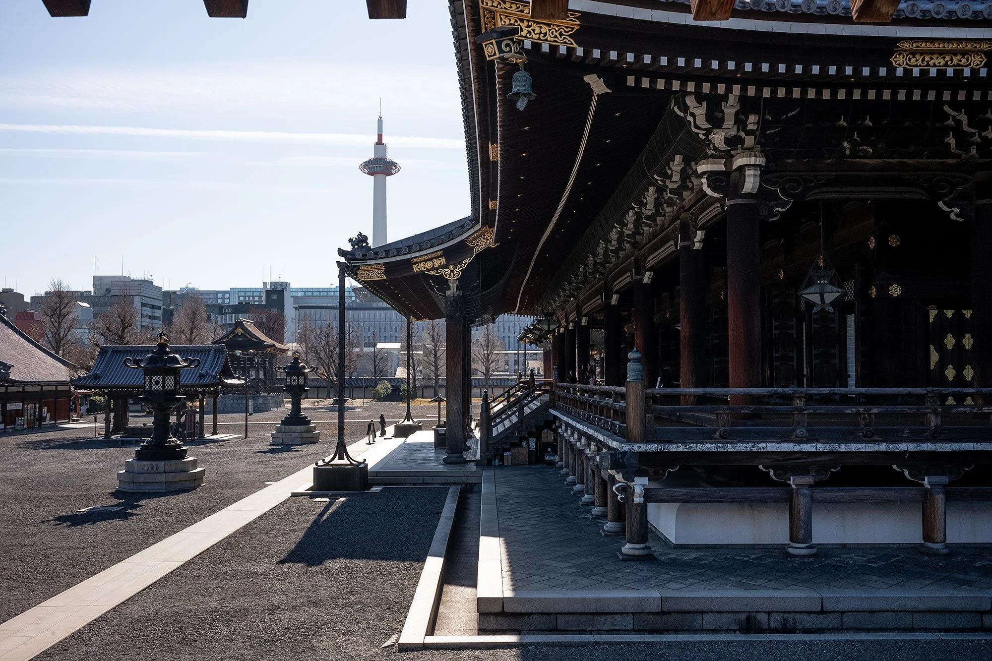Higashi Hongan-ji Temple. Kyoto, Japan.