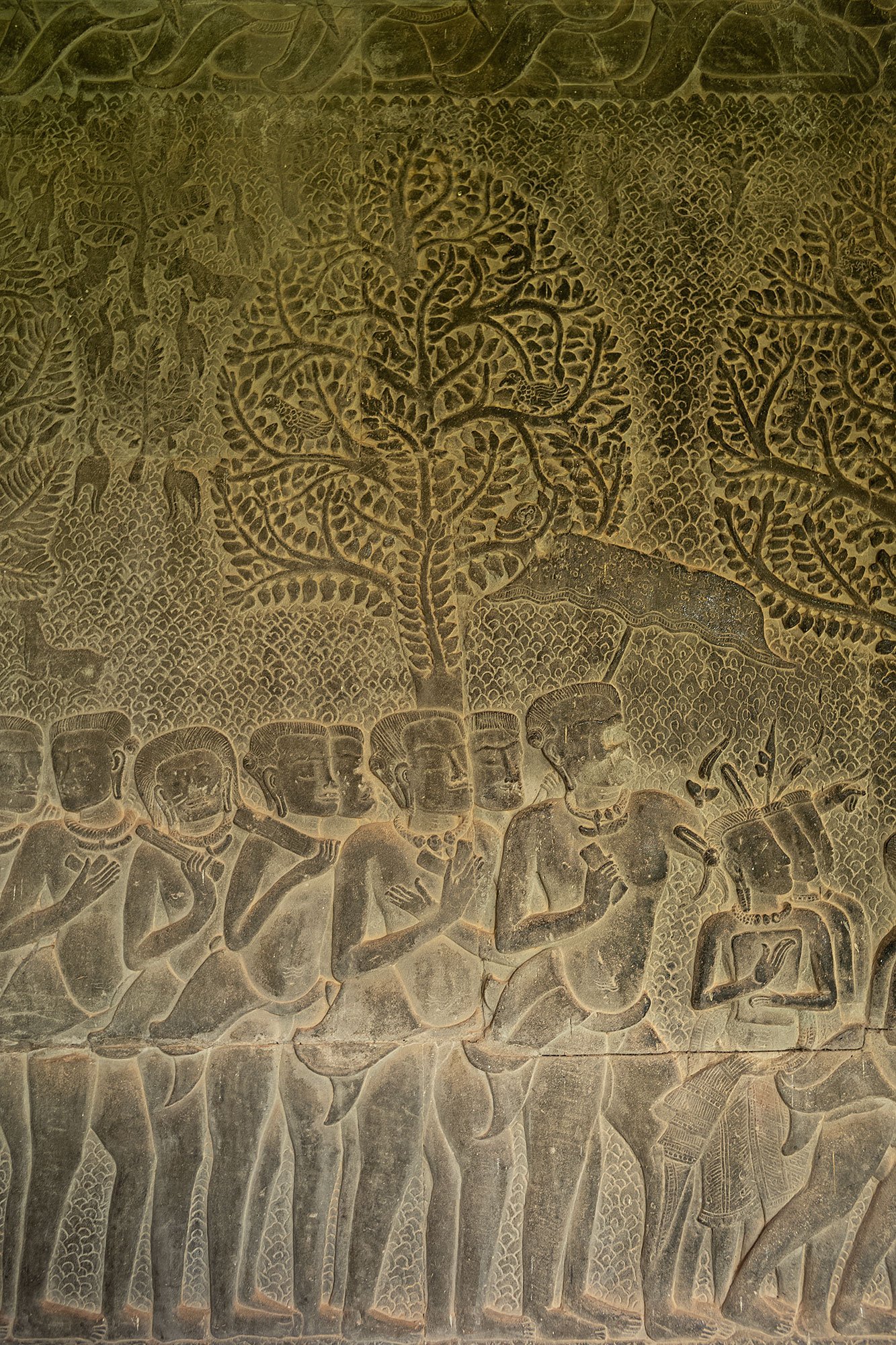 Bas reliefs. Angkor Wat, Cambodia.