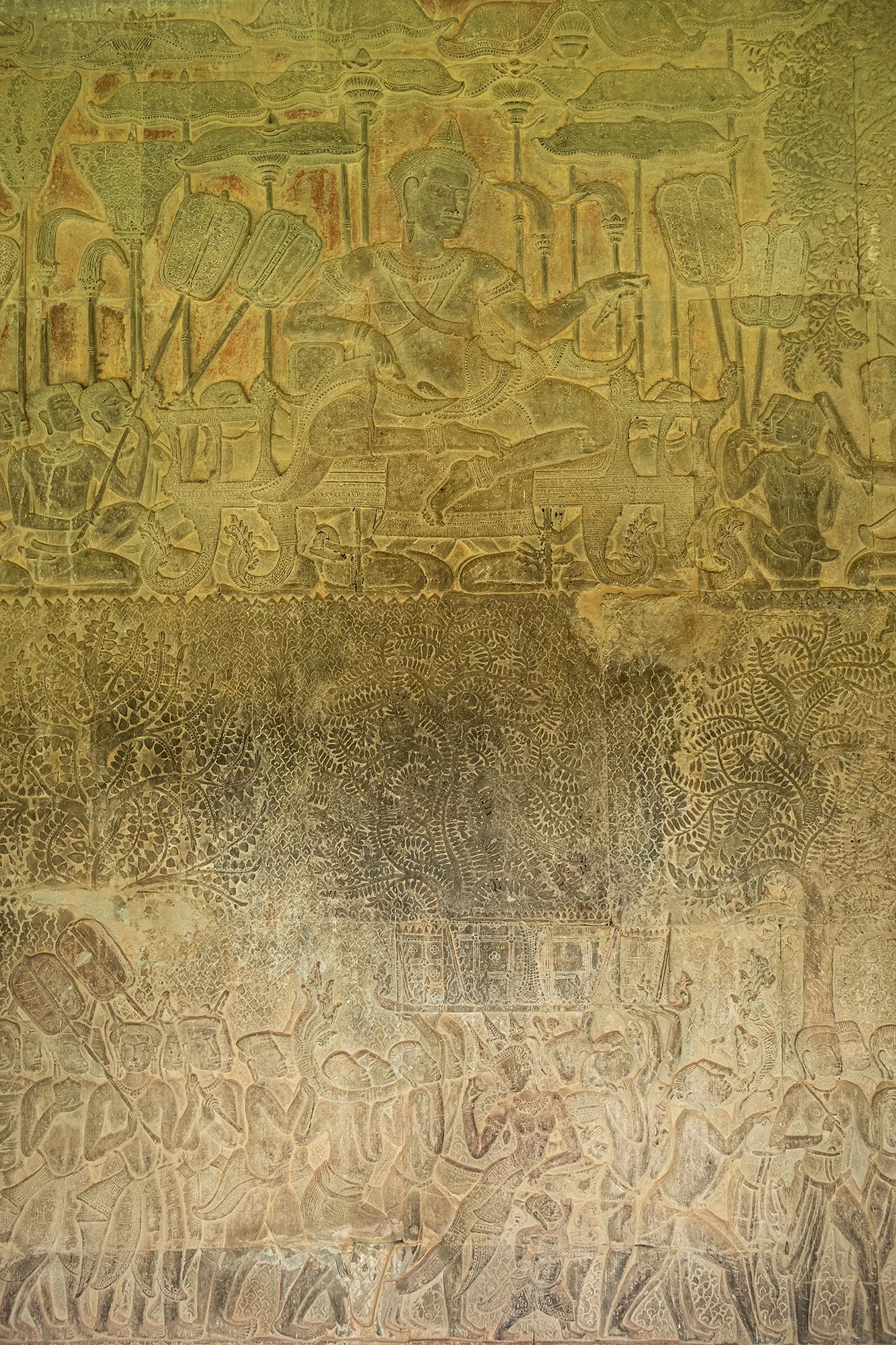 Bas reliefs. Angkor Wat, Cambodia.