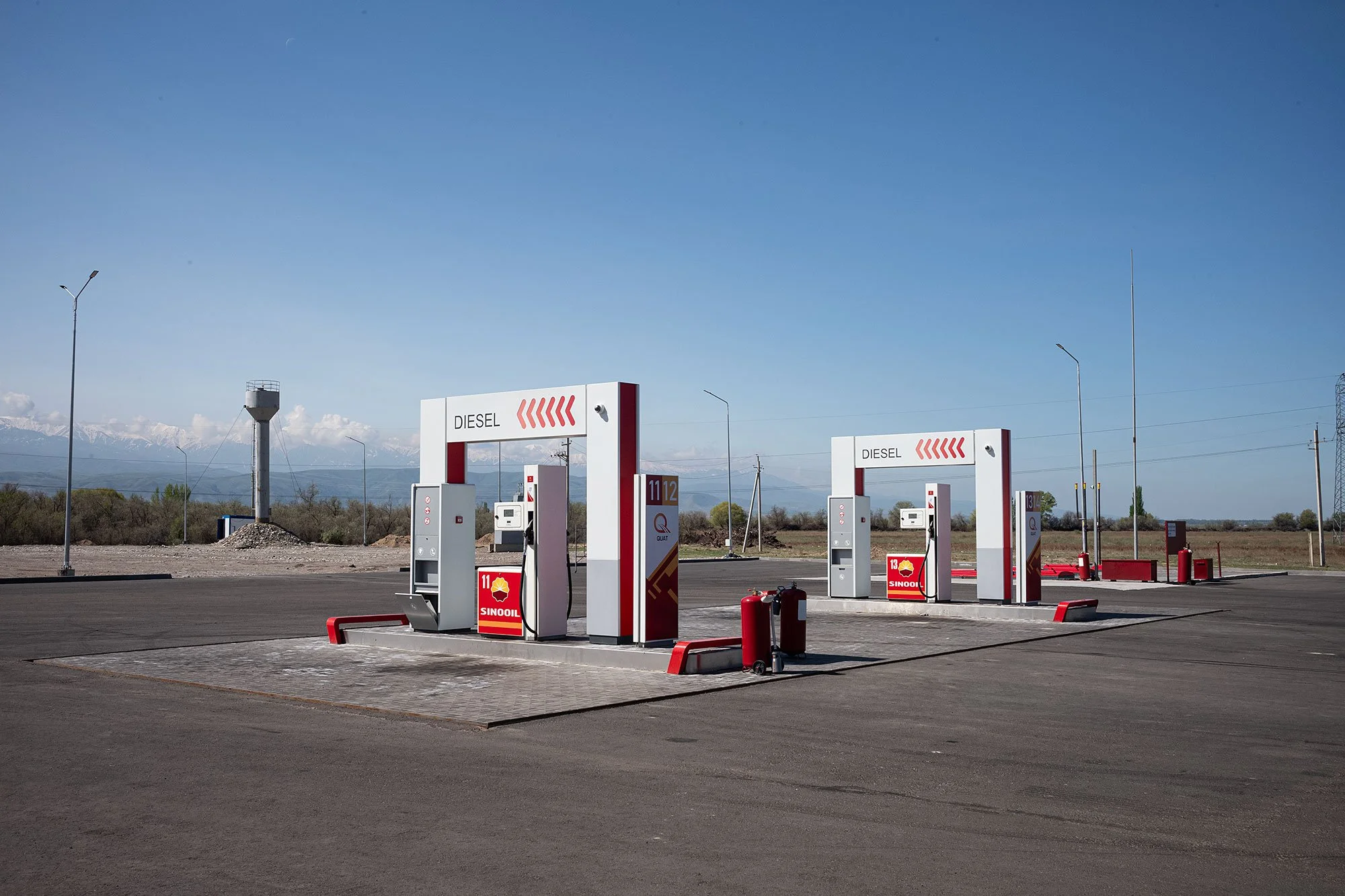 Petrol stop. Kazakhstan.