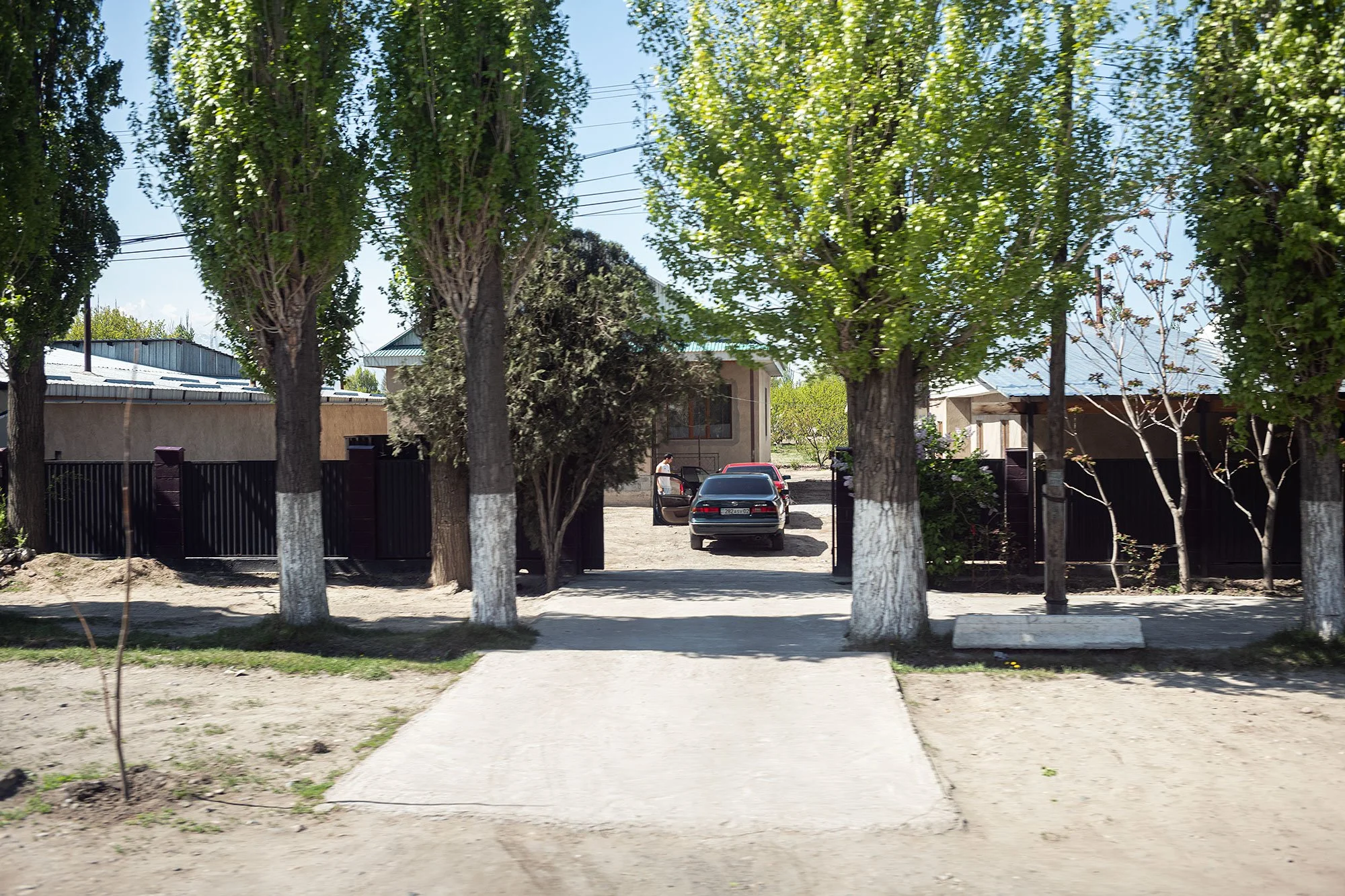 Kazakh village. Kazakhstan.