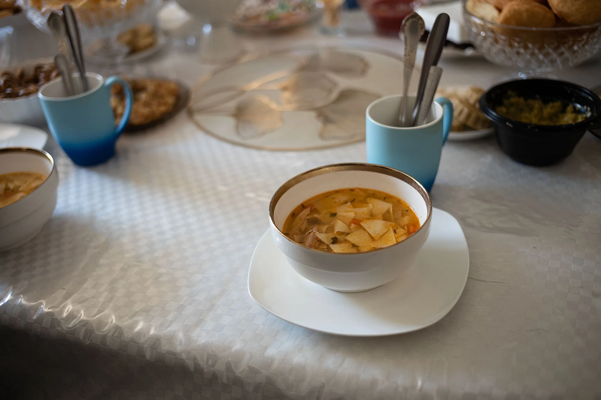 Lunch at Mrs. Shakira's. Kazakhstan.