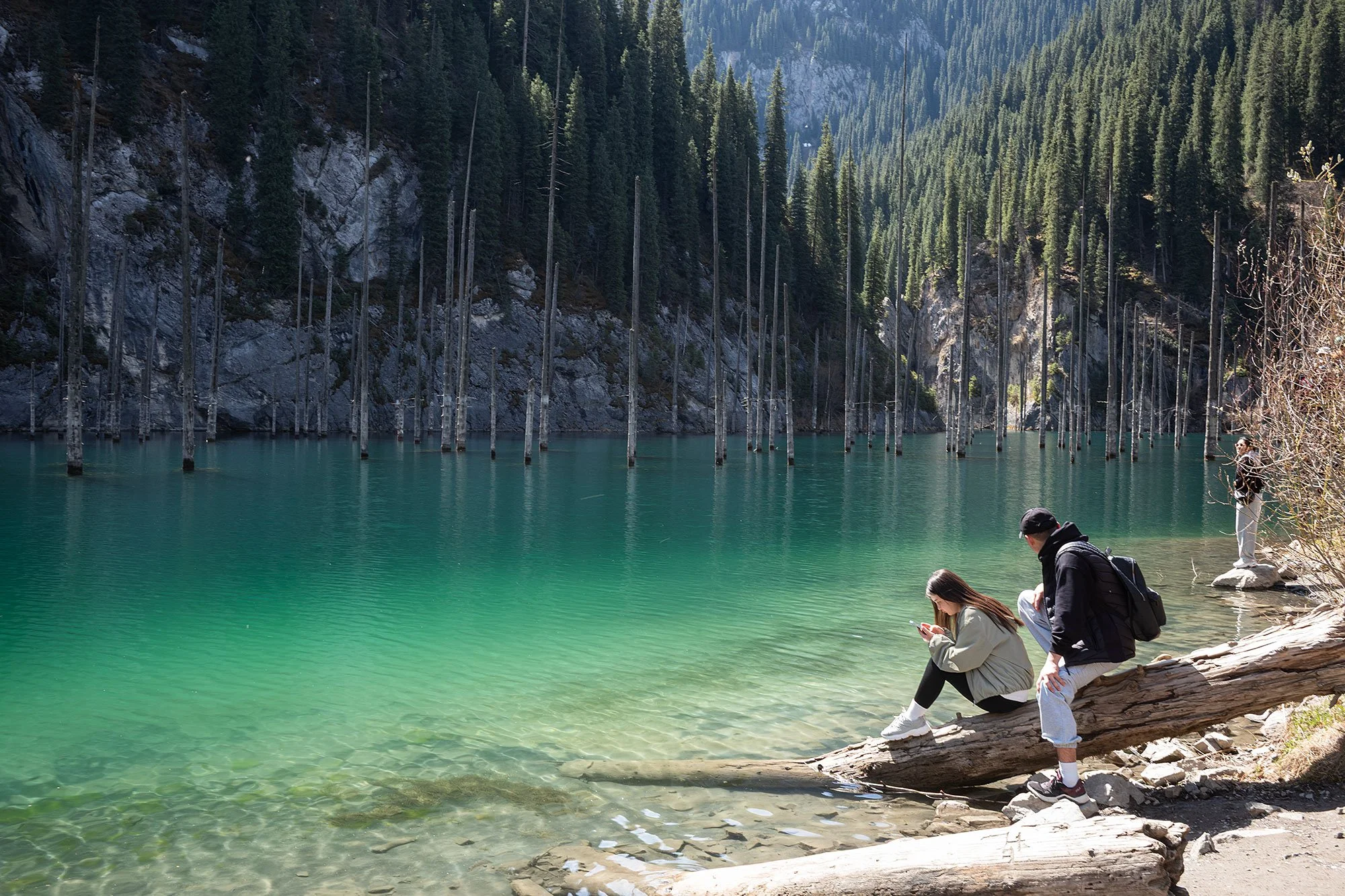Kaindy Lake, Kazakhstan.
