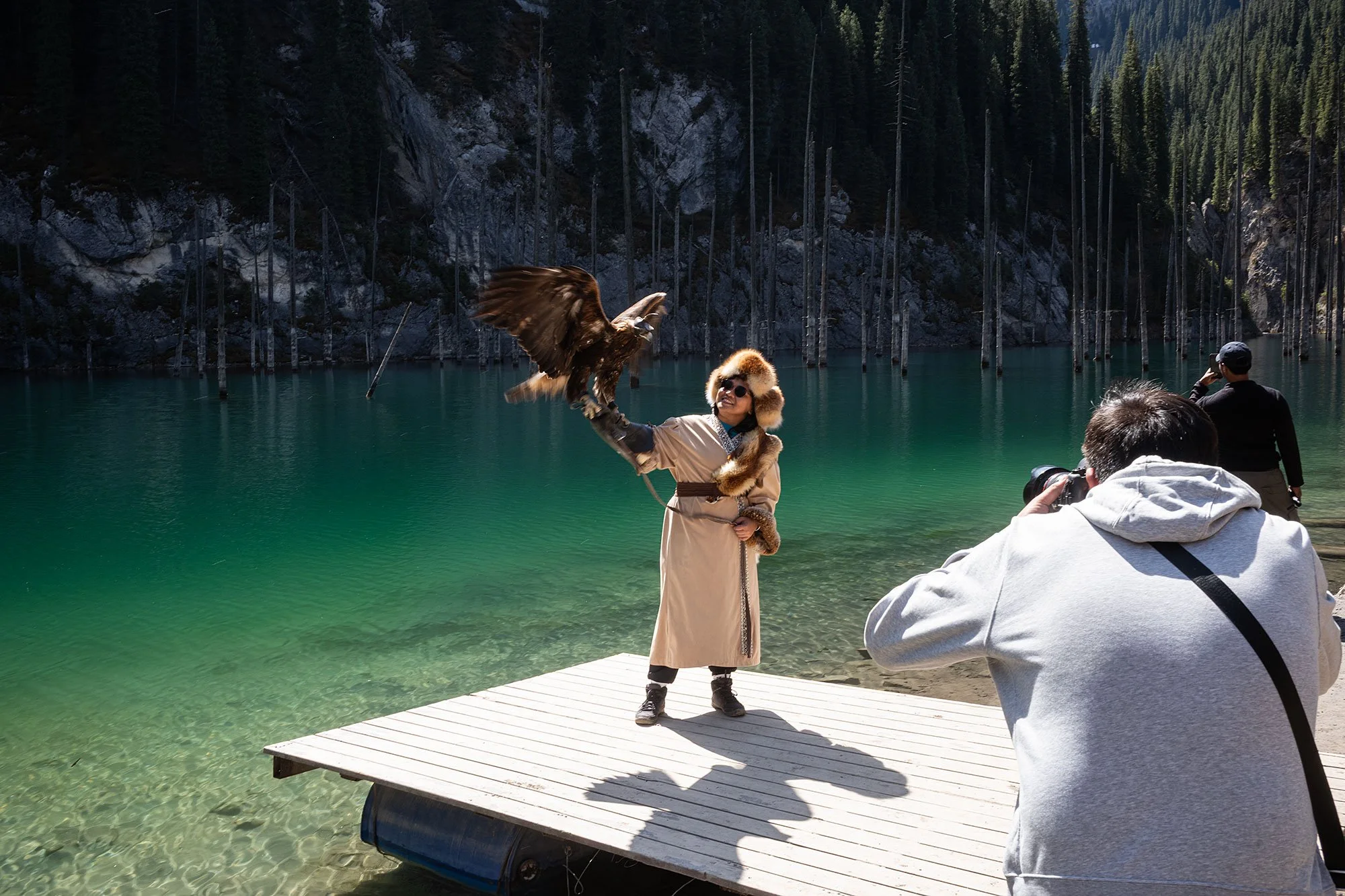 Kaindy Lake, Kazakhstan.