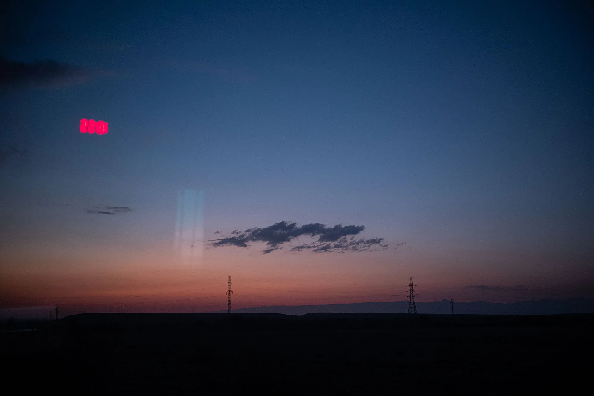 Dusk. Kazakhstan.