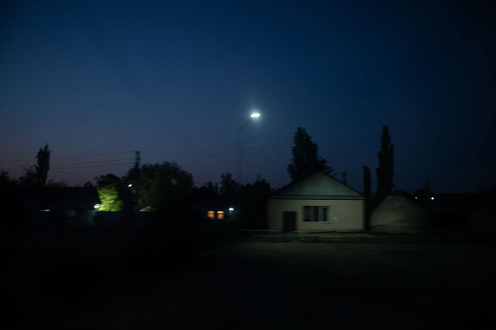 Dusk. Kazakhstan.