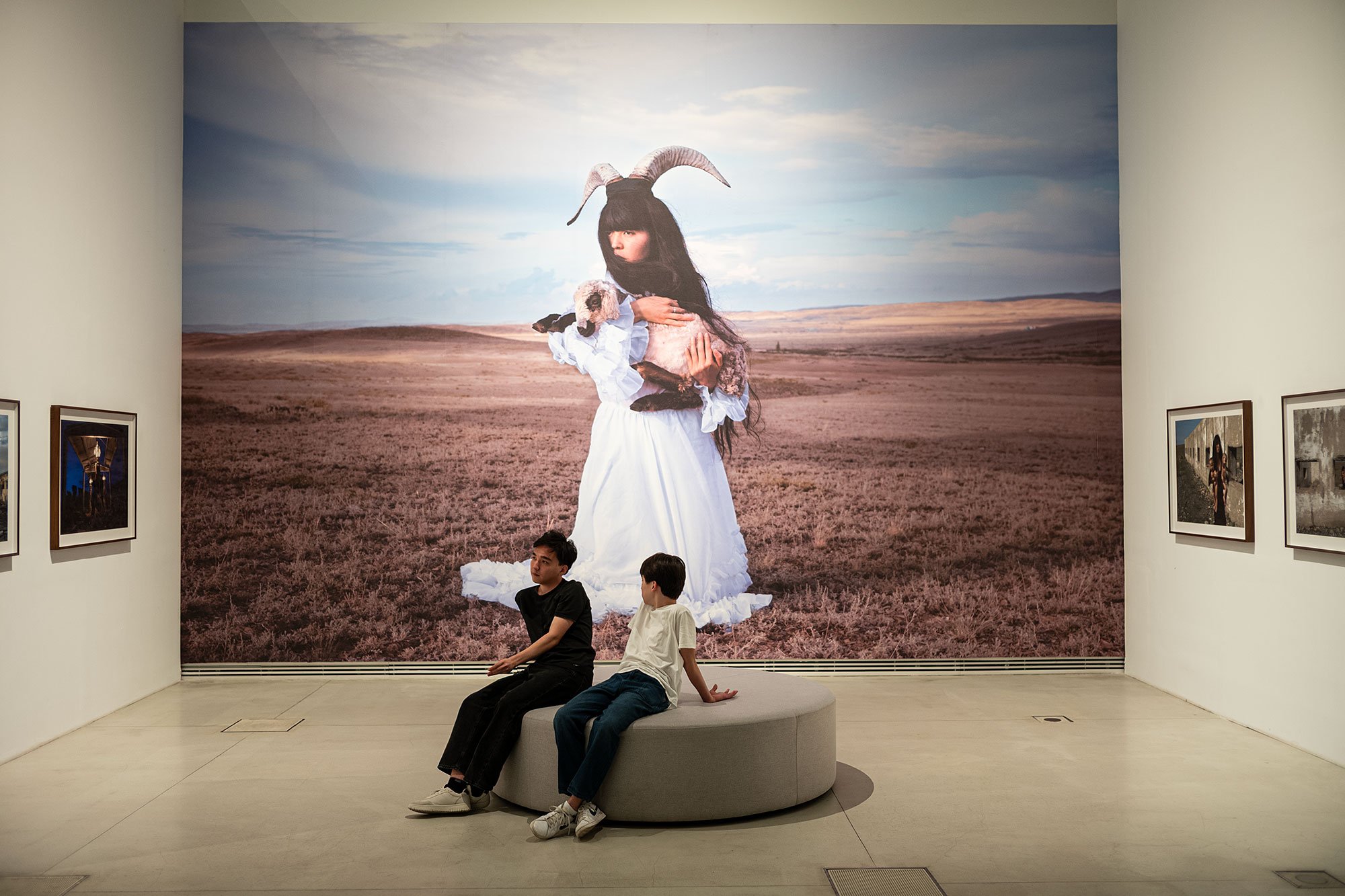 Almagul Menlibayeva at the Almaty Museum of Art, Kazakhstan.