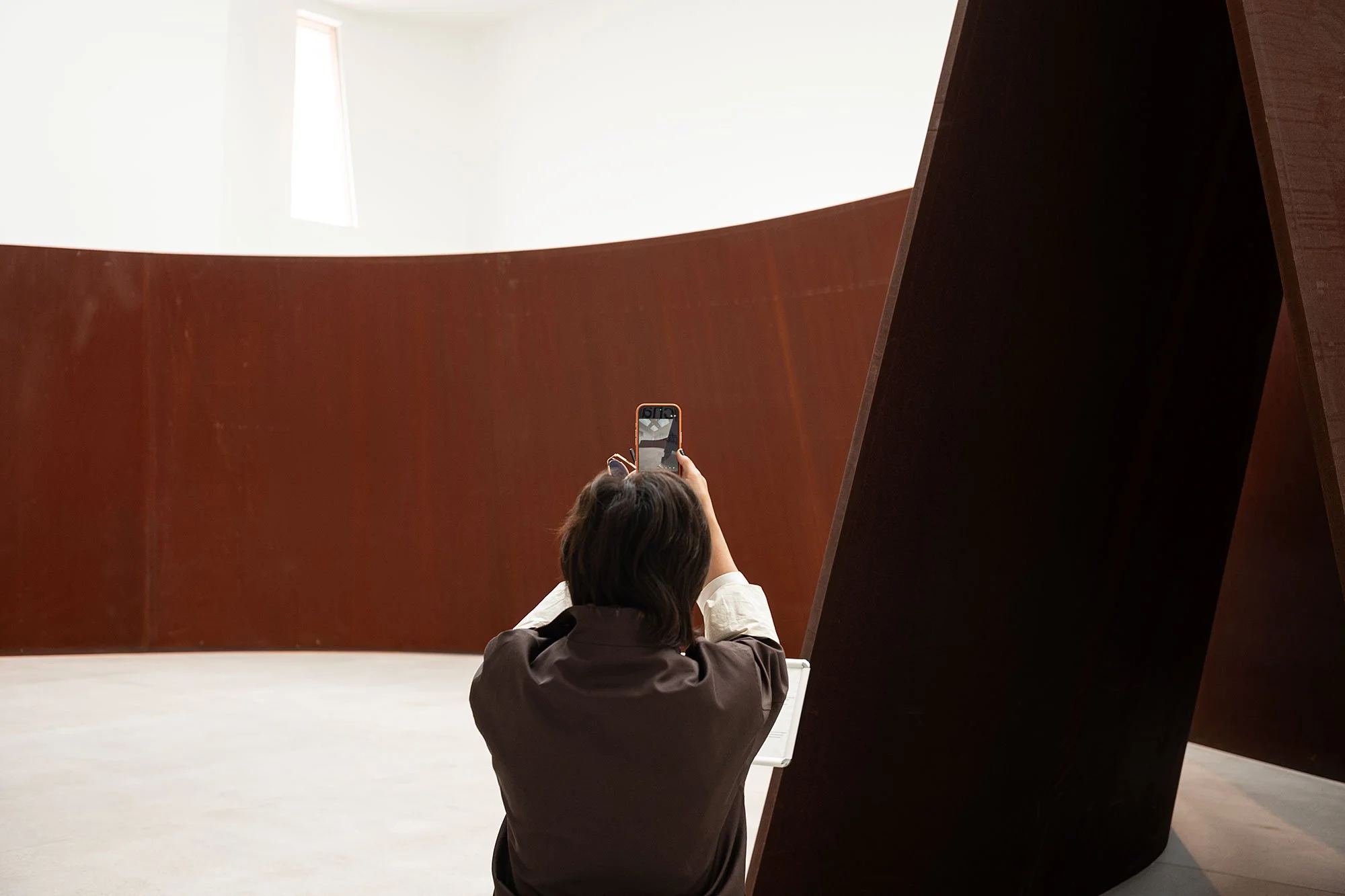 Richard Serra at the Almaty Museum of Art, Kazakhstan.