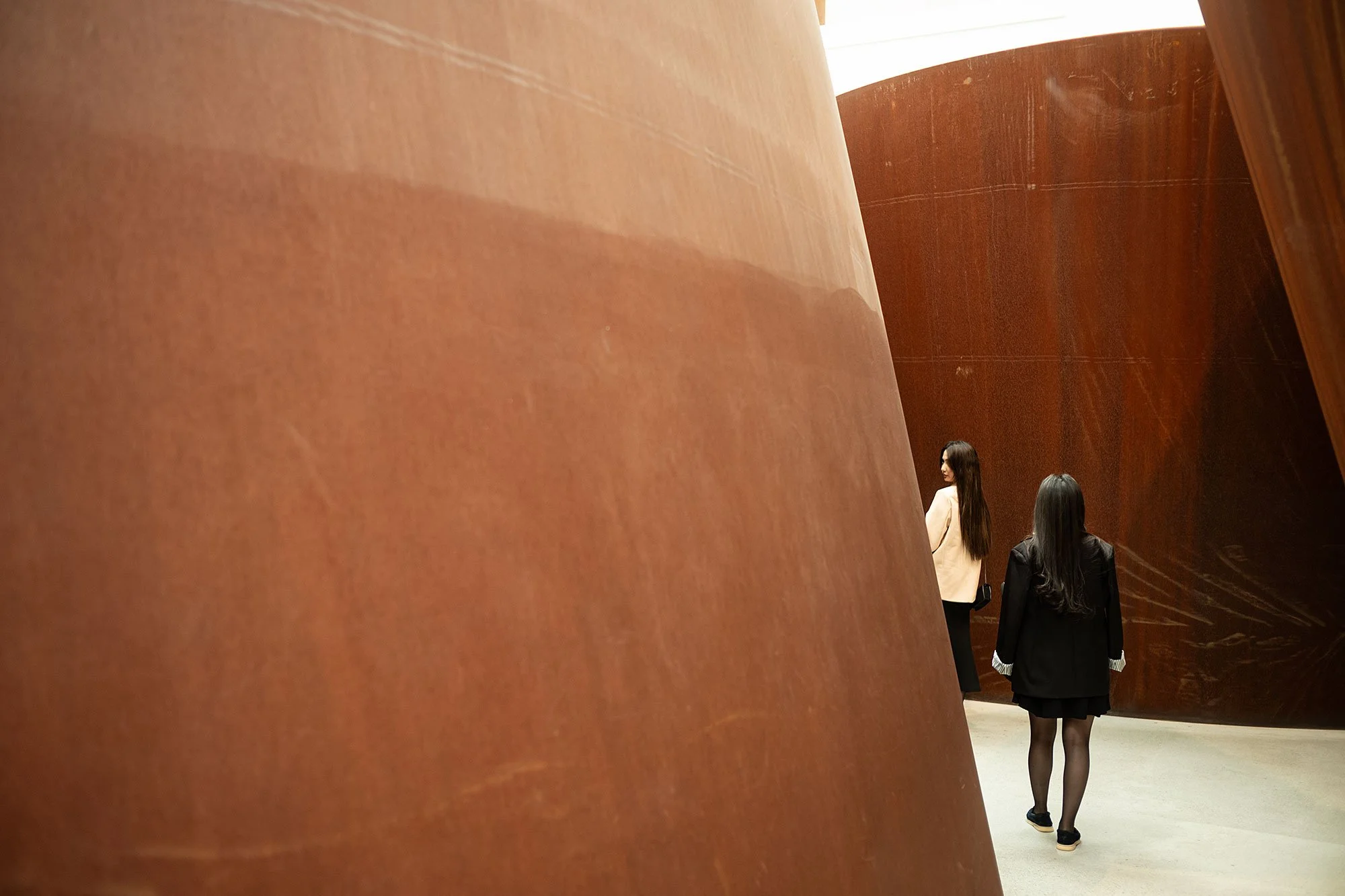 Richard Serra at the Almaty Museum of Art, Kazakhstan.