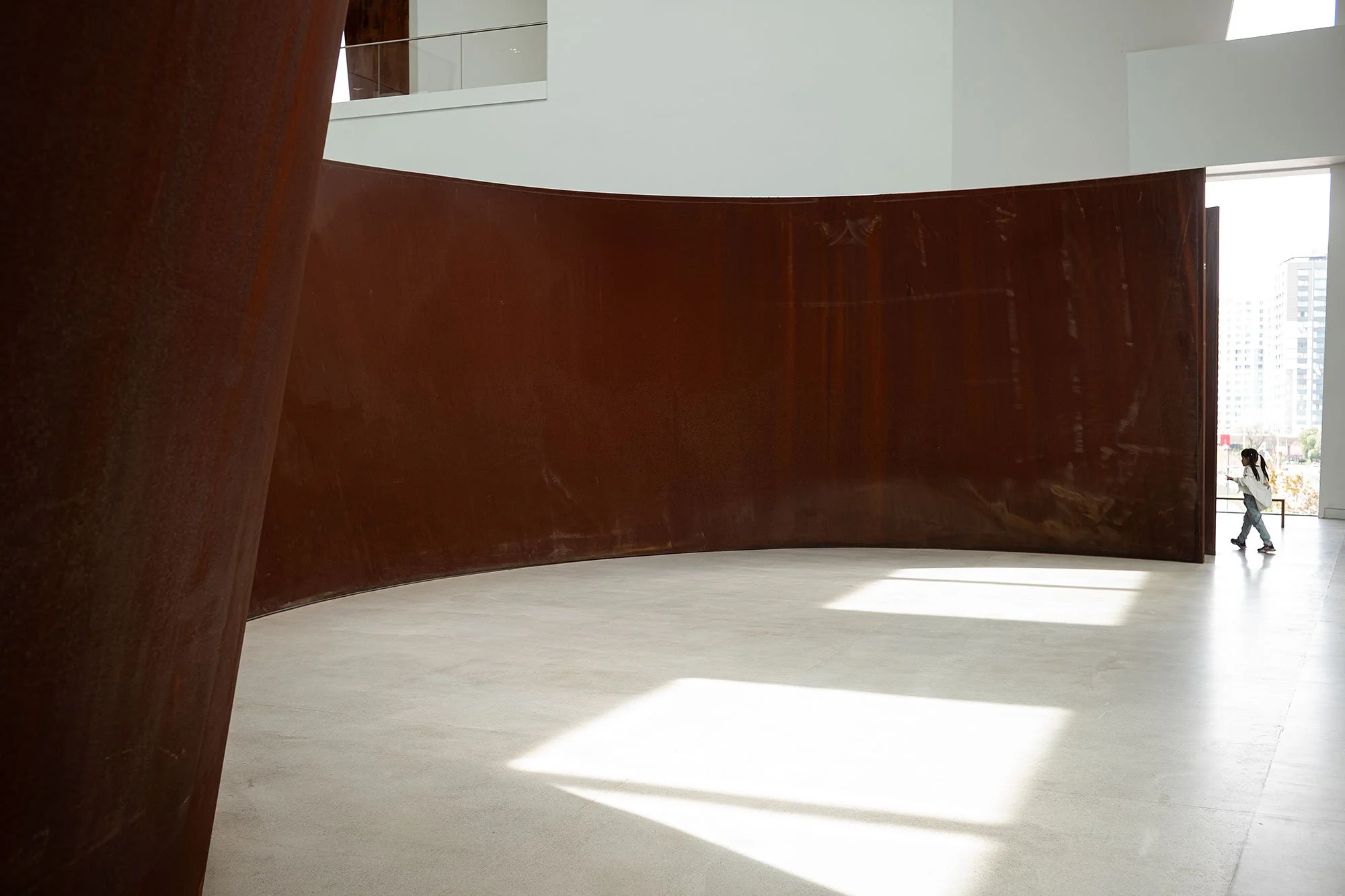 Richard Serra at the Almaty Museum of Art, Kazakhstan.