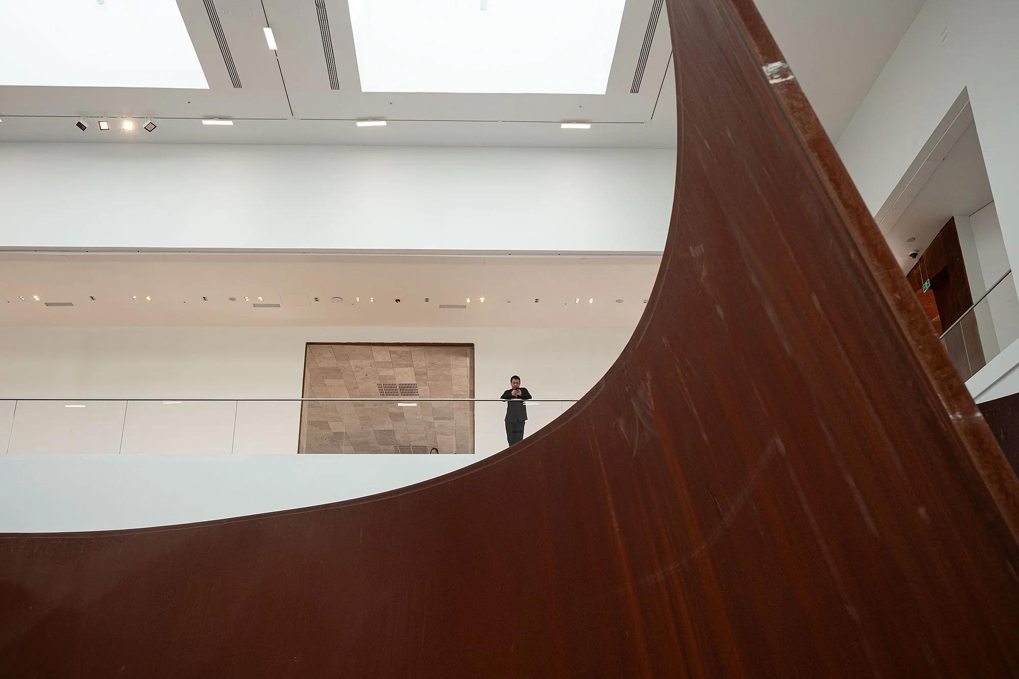 Richard Serra at the Almaty Museum of Art, Kazakhstan.