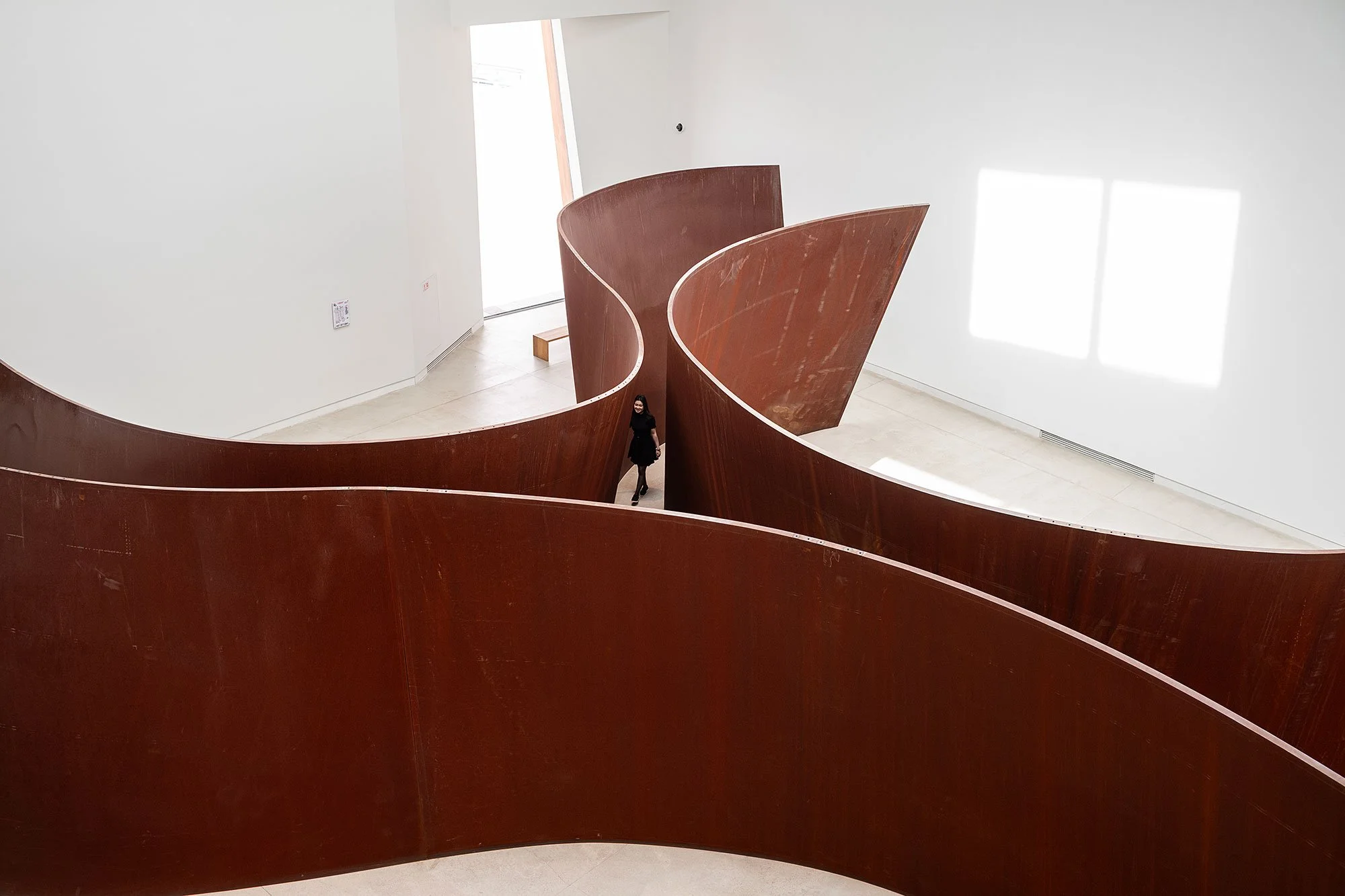 Richard Serra at the Almaty Museum of Art, Kazakhstan.