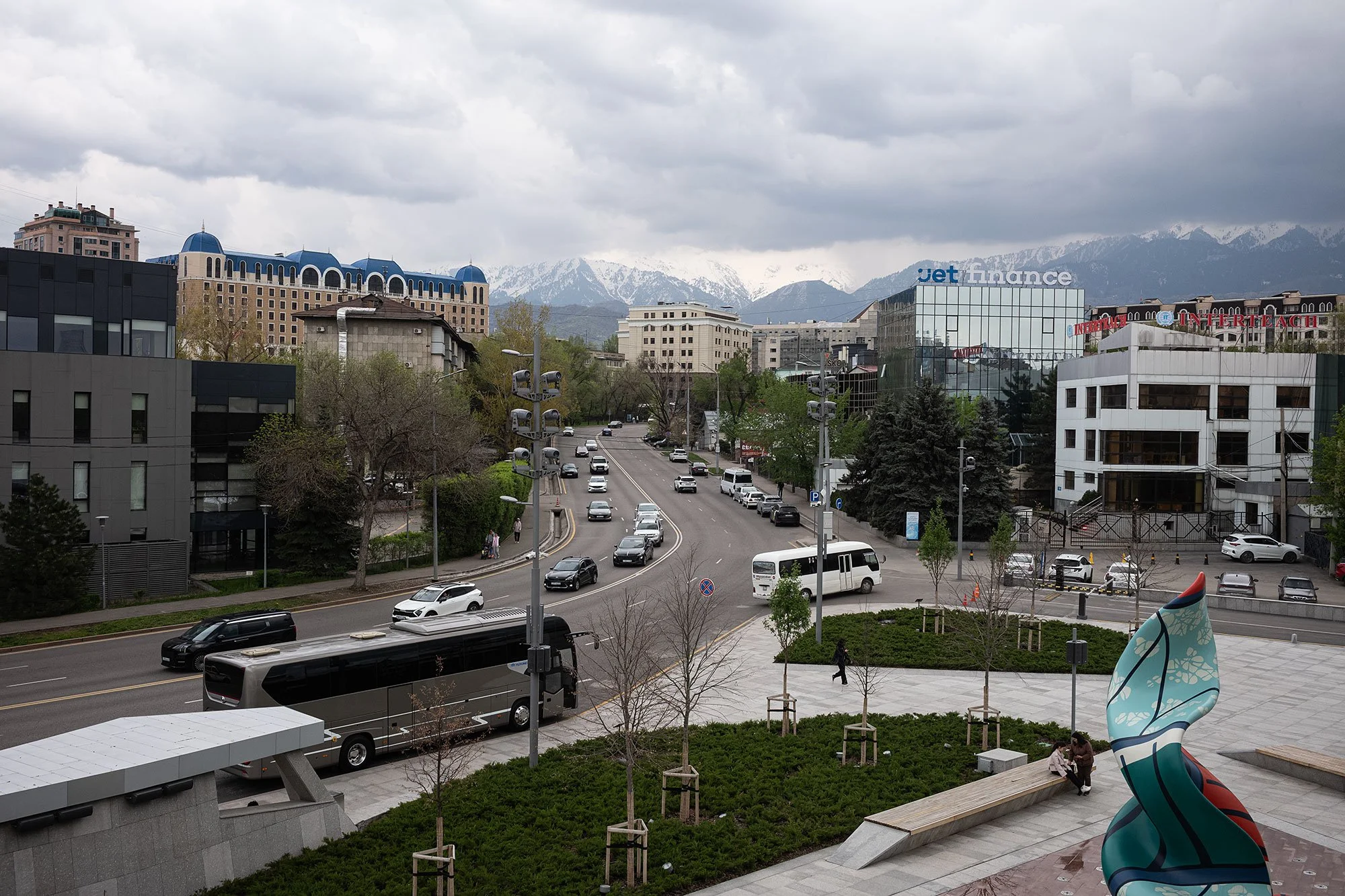 Almaty from the Almaty Museum of Art. Kazakhstan.