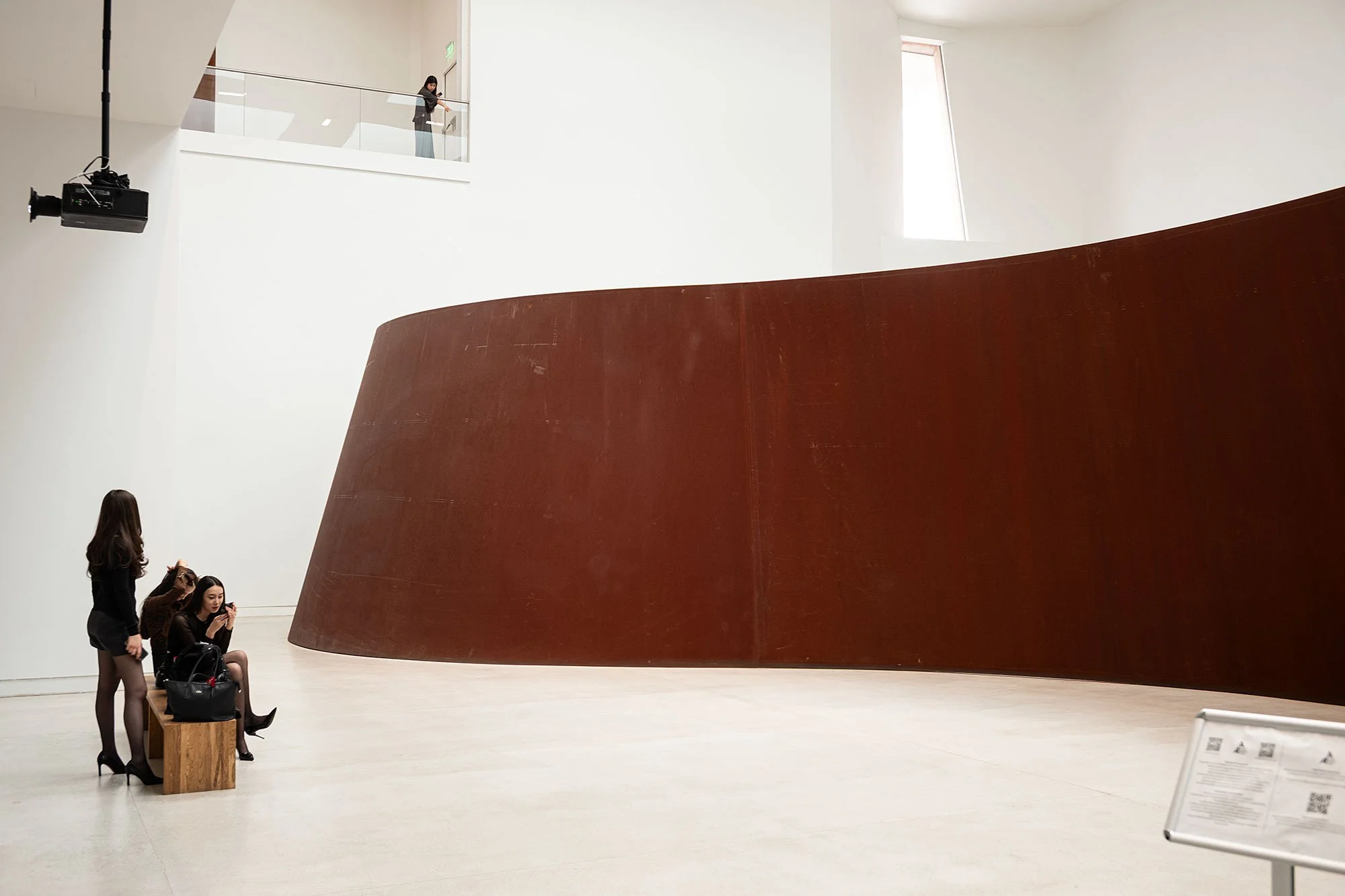 Richard Serra at the Almaty Museum of Art. Kazakhstan.