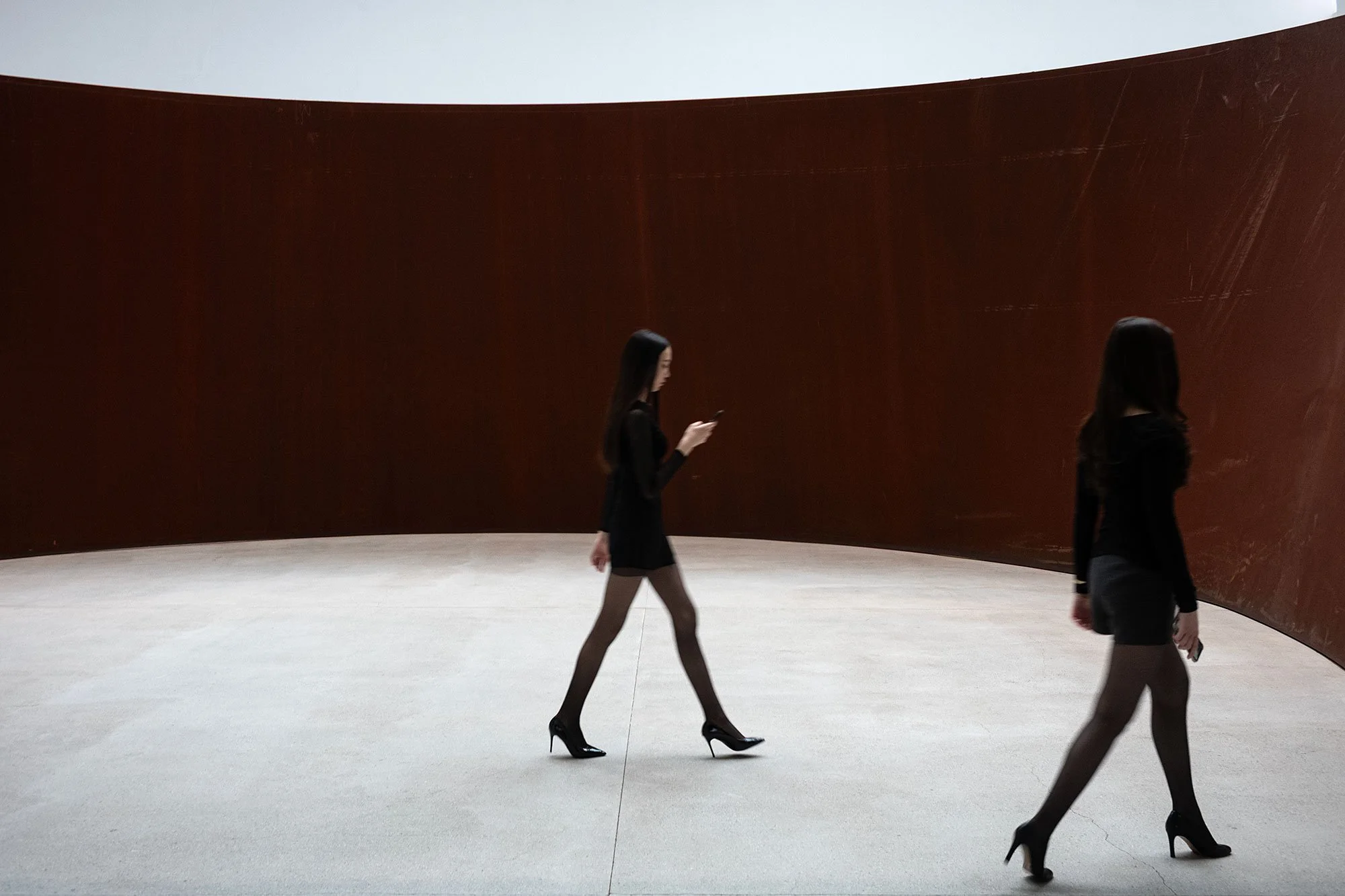 Richard Serra at the Almaty Museum of Art. Kazakhstan.