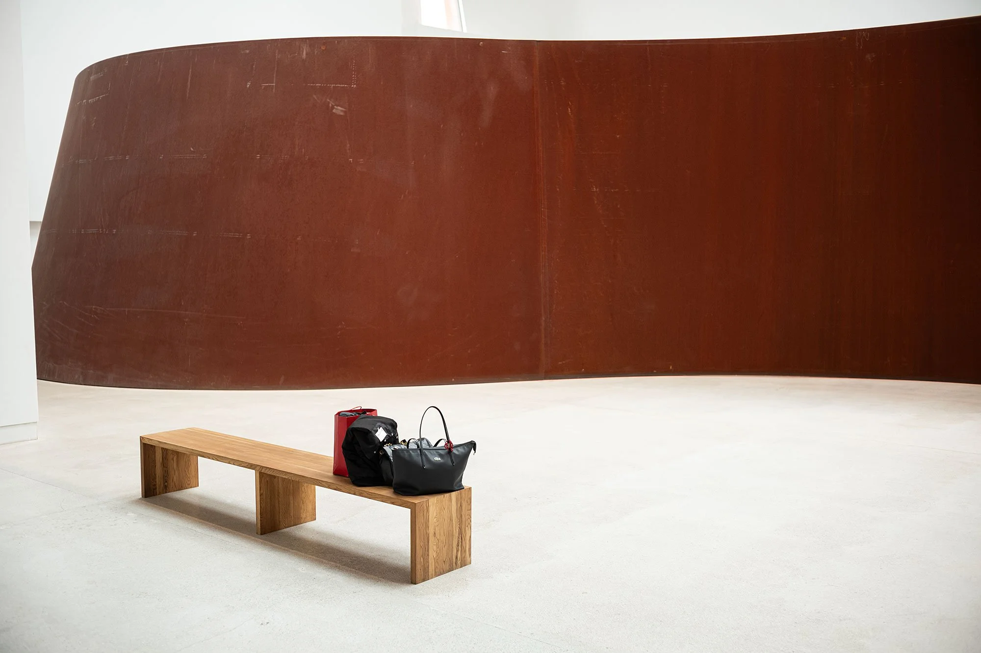 Richard Serra at the Almaty Museum of Art. Kazakhstan.