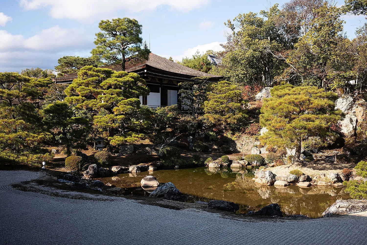 Ninna-ji Temple complex in Kyoto, Japan