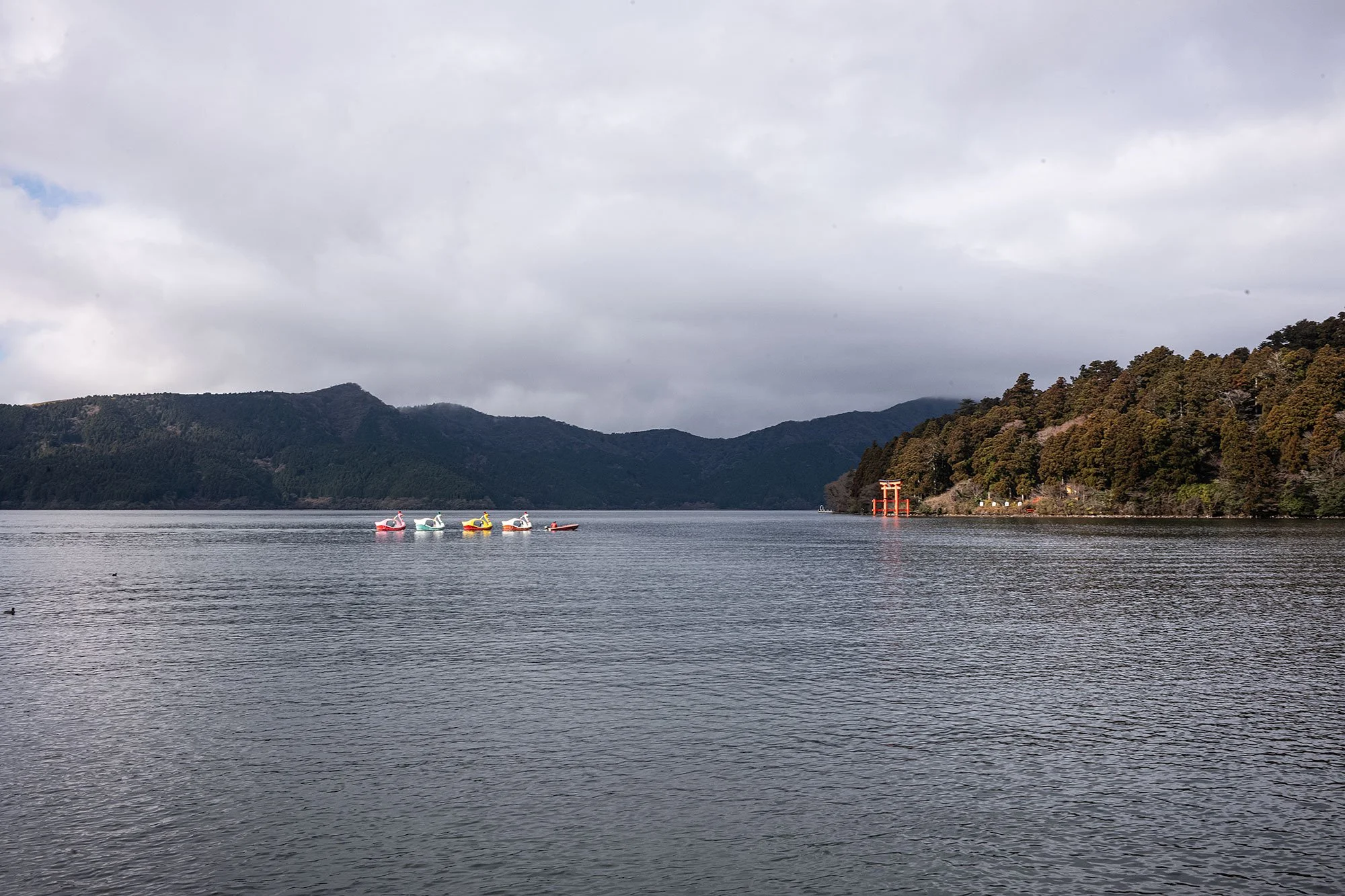 Lake Ashi, Hakone, Japan.