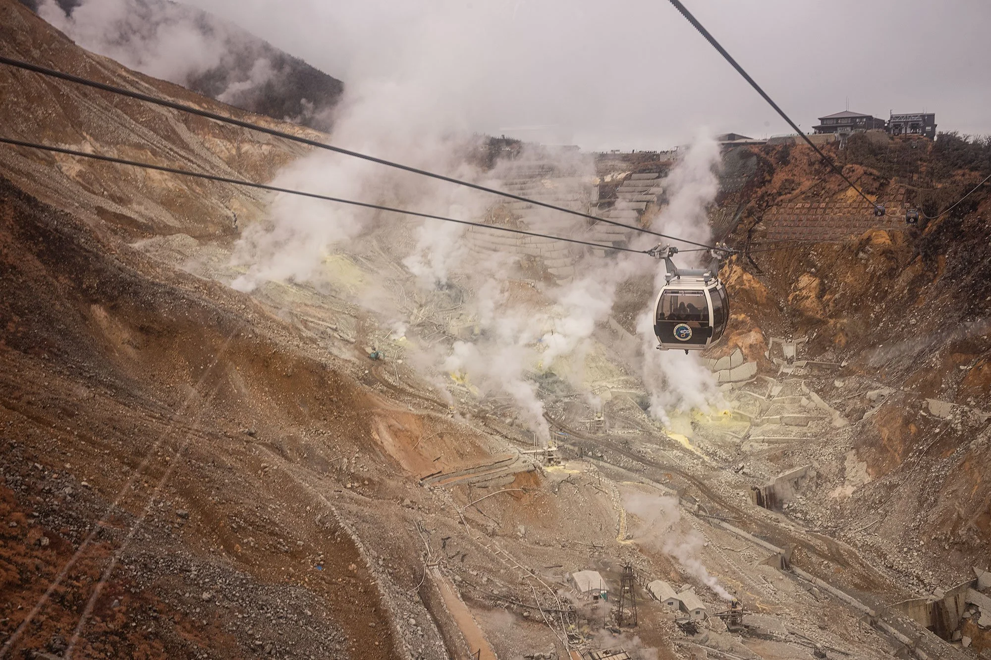 Owakudani sulfer mines. Hakone, Japan.