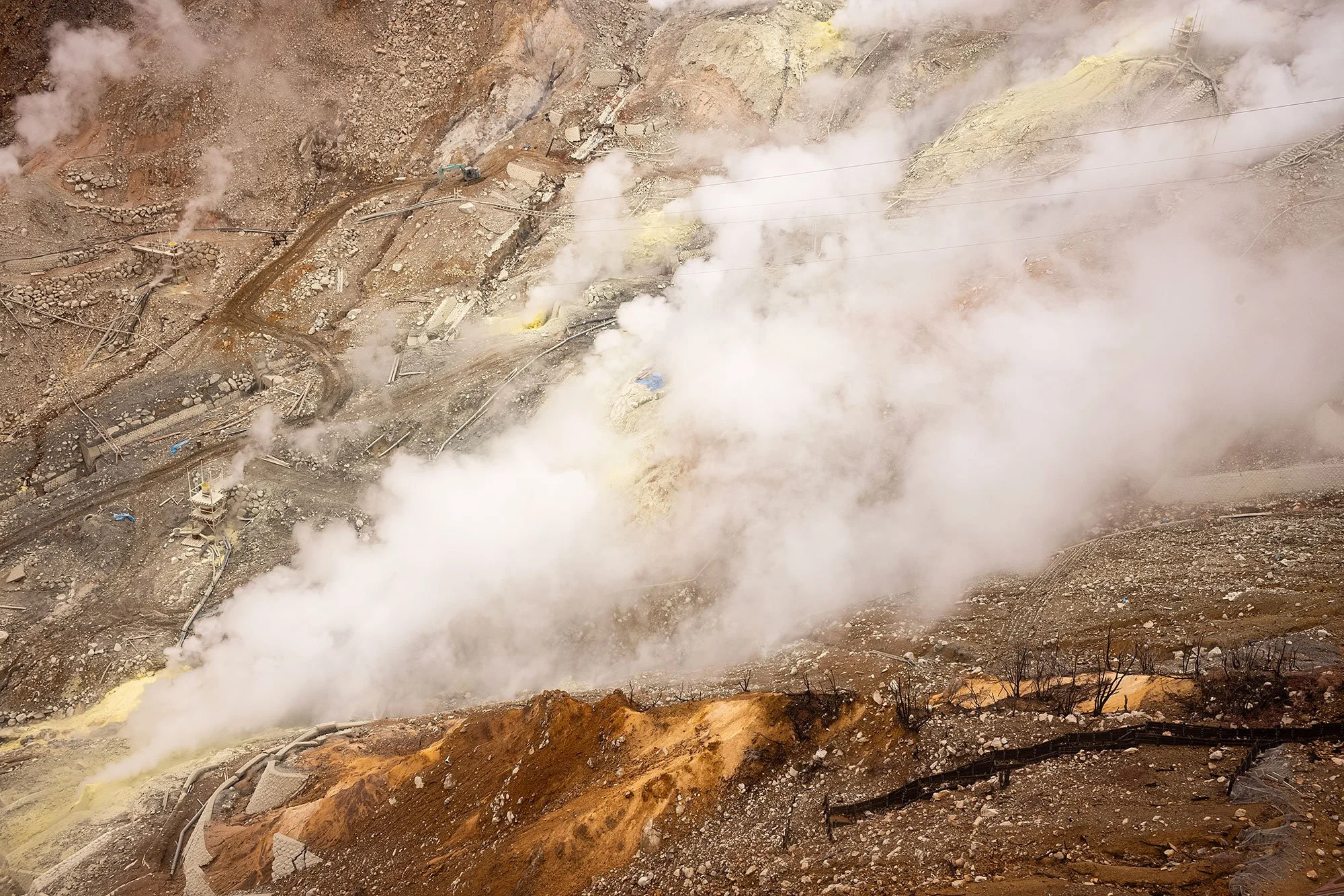 Owakudani sulfer mines. Hakone, Japan.