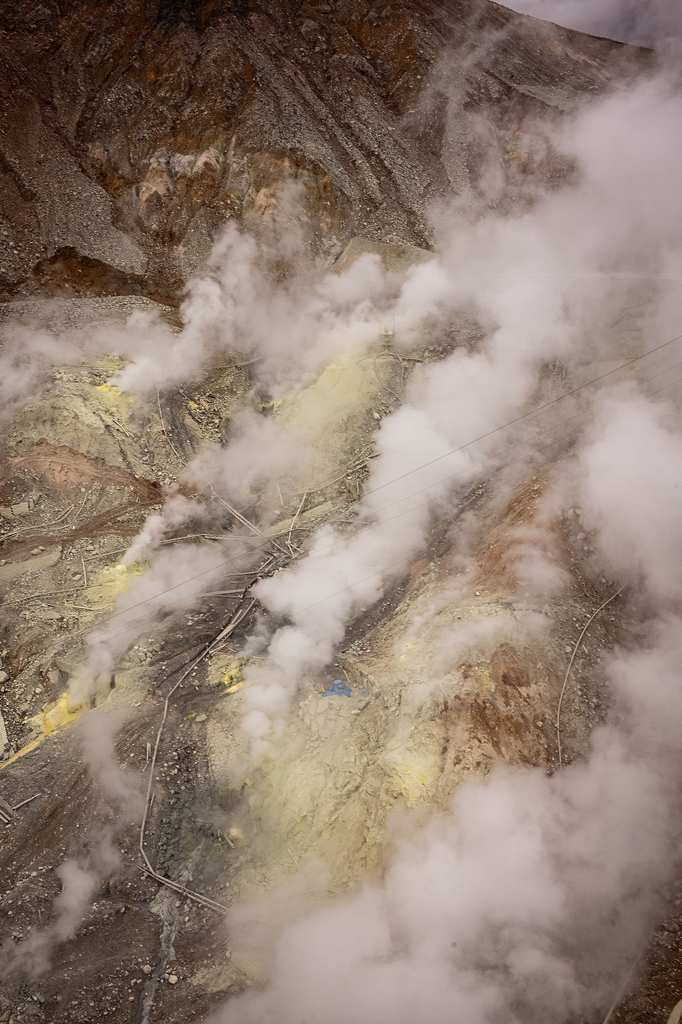 Owakudani sulfer mines. Hakone, Japan.